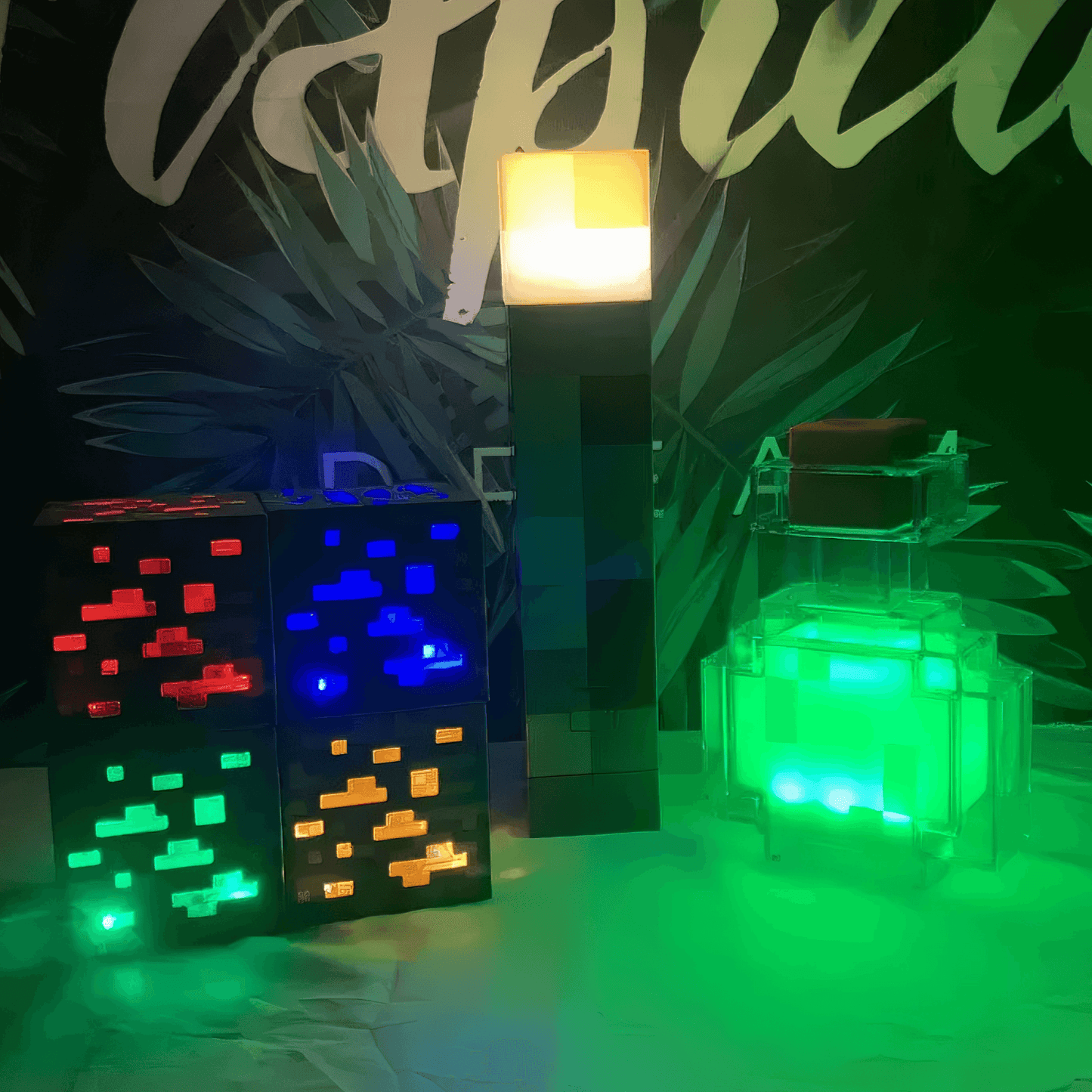 Lightgrace Minecraft Lamps Collection - Blue Cube