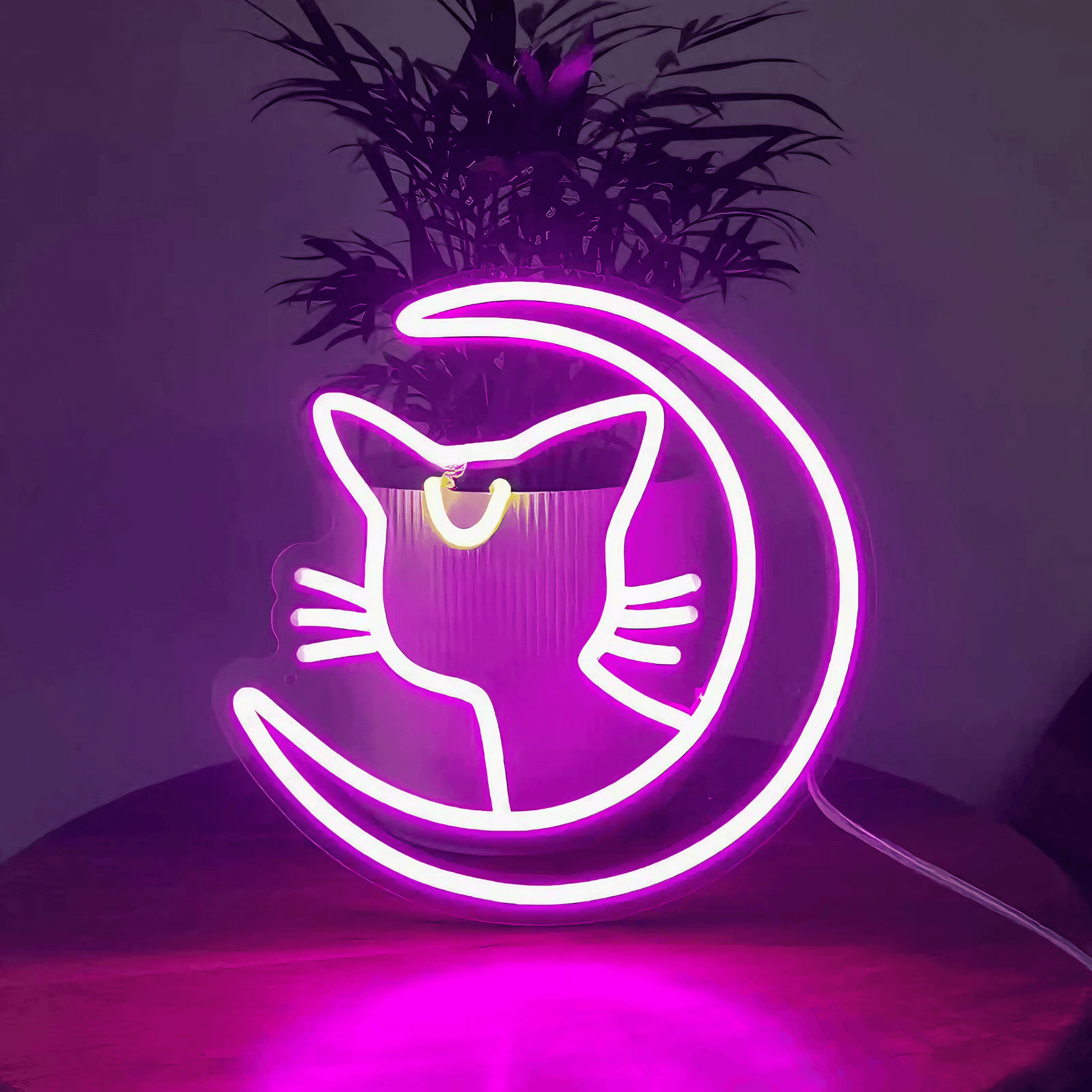 Lightgrace Luna Neon Sign - Violet