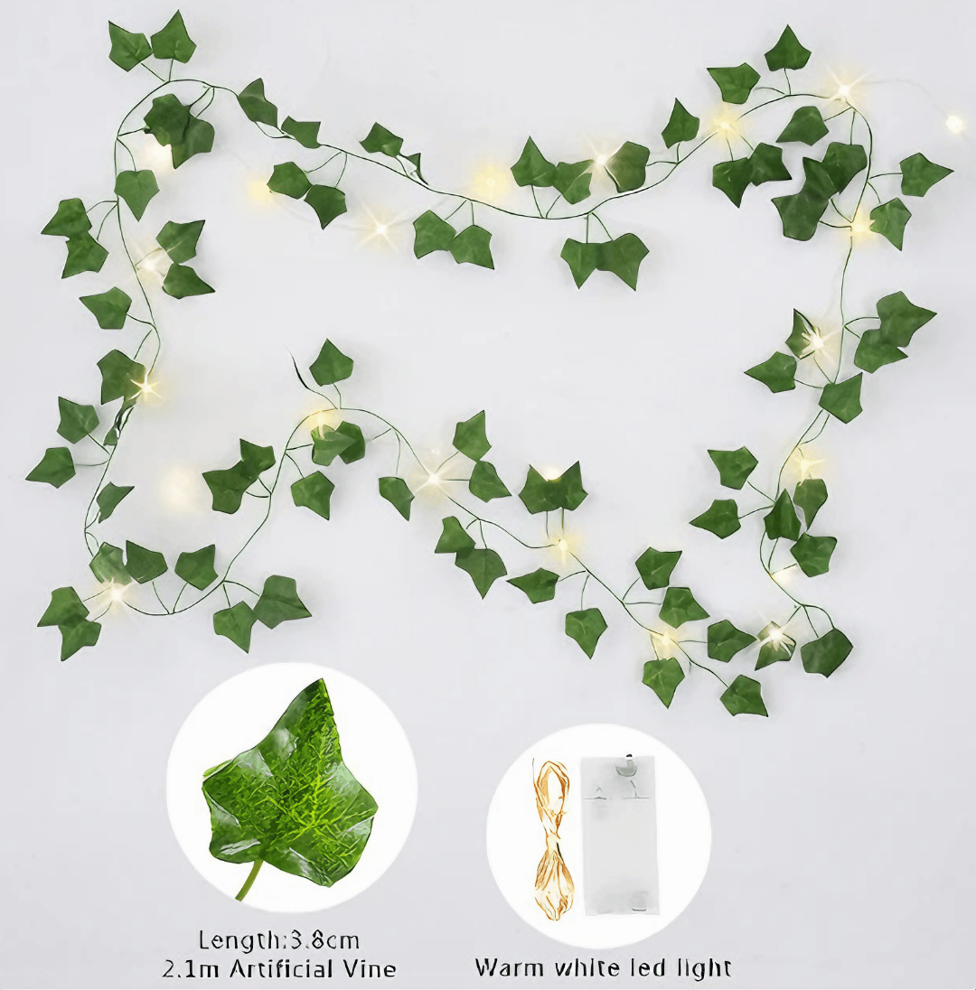 Green Leaf String Lights - Light Grace