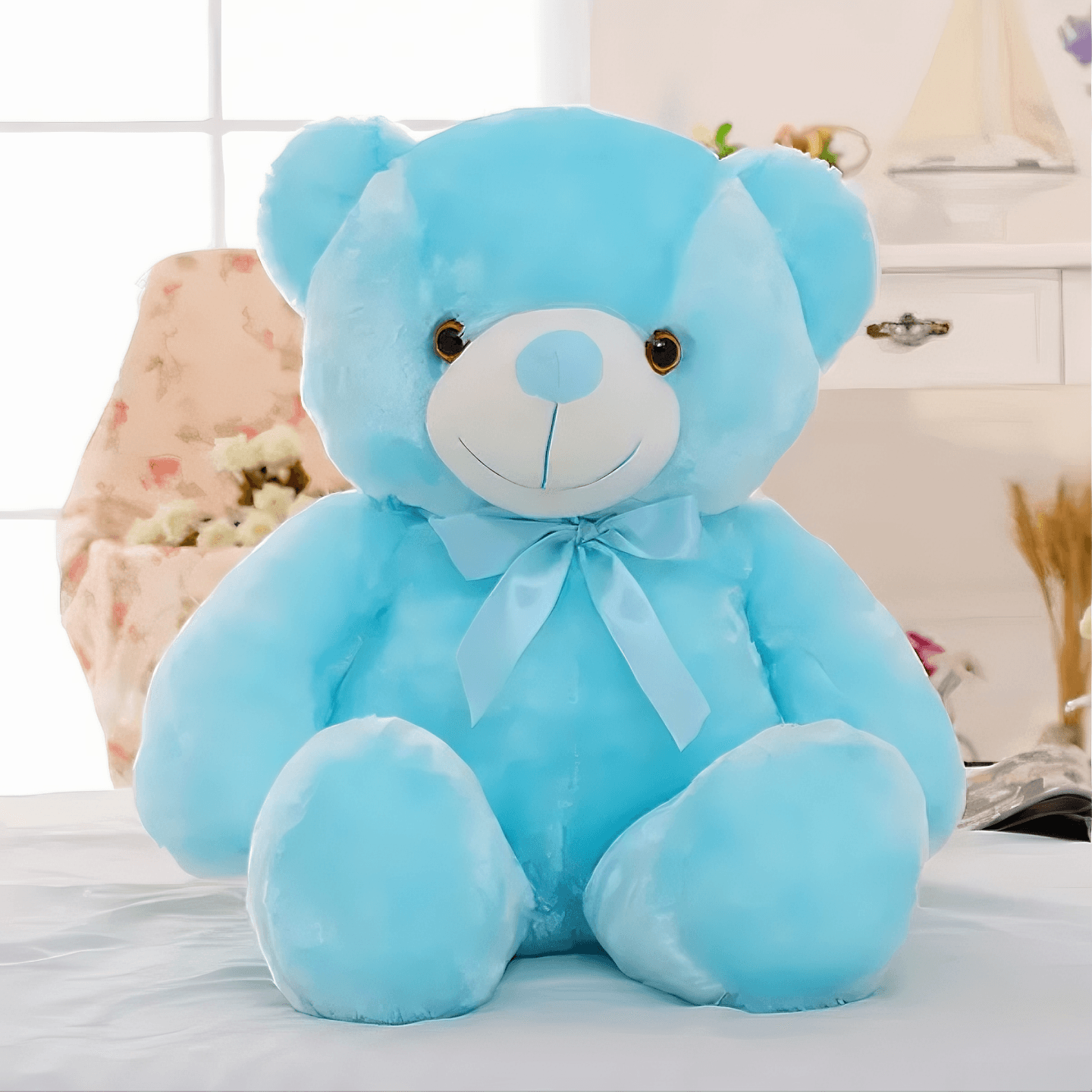 Lightgrace Glowing Teddy Bear - Blue / 25cm