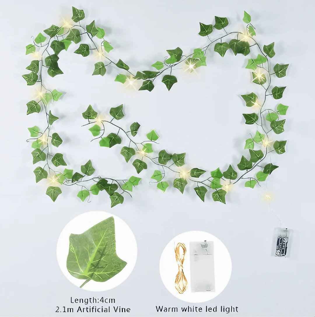 Green Leaf String Lights - Light Grace