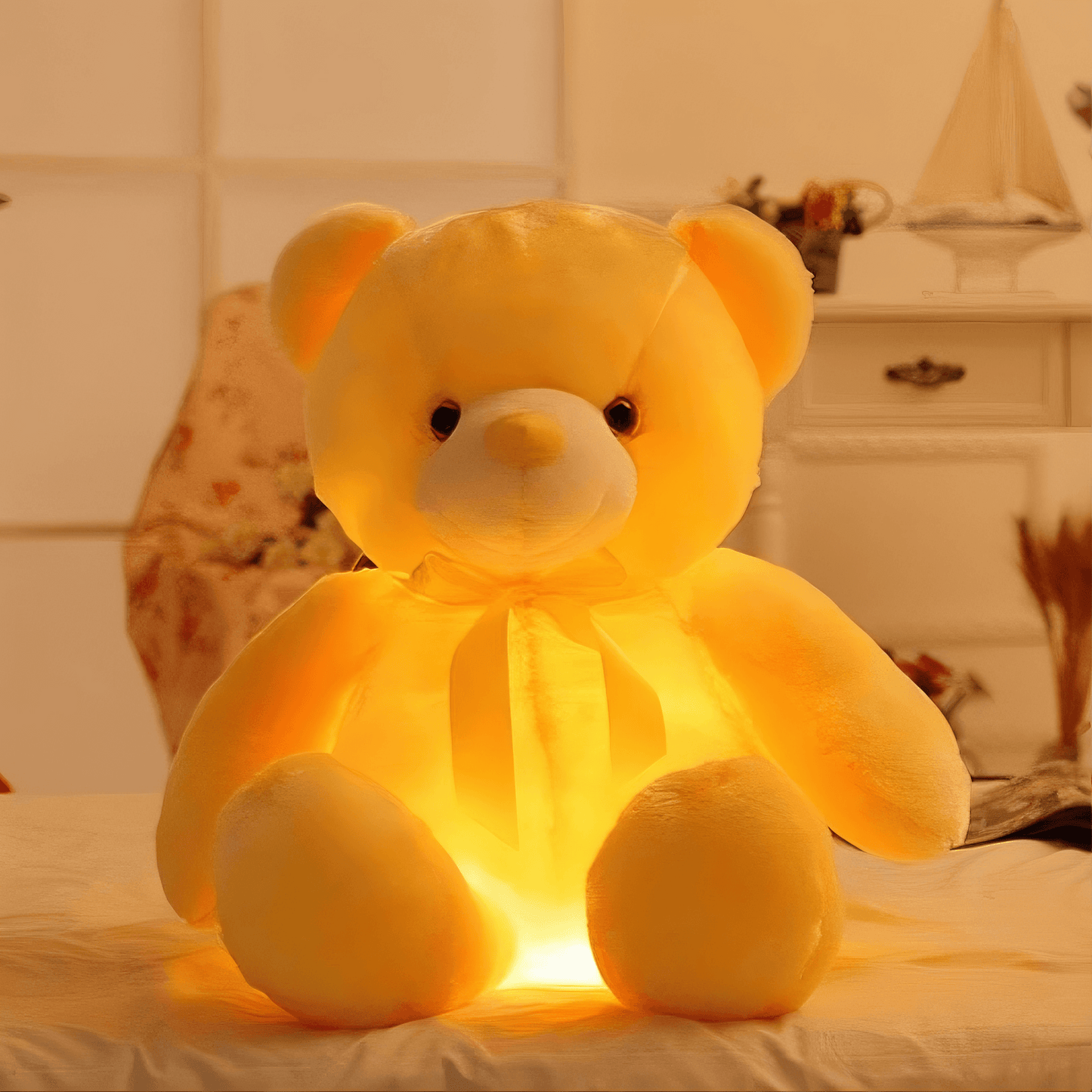 Lightgrace Glowing Teddy Bear - Blue / 25cm
