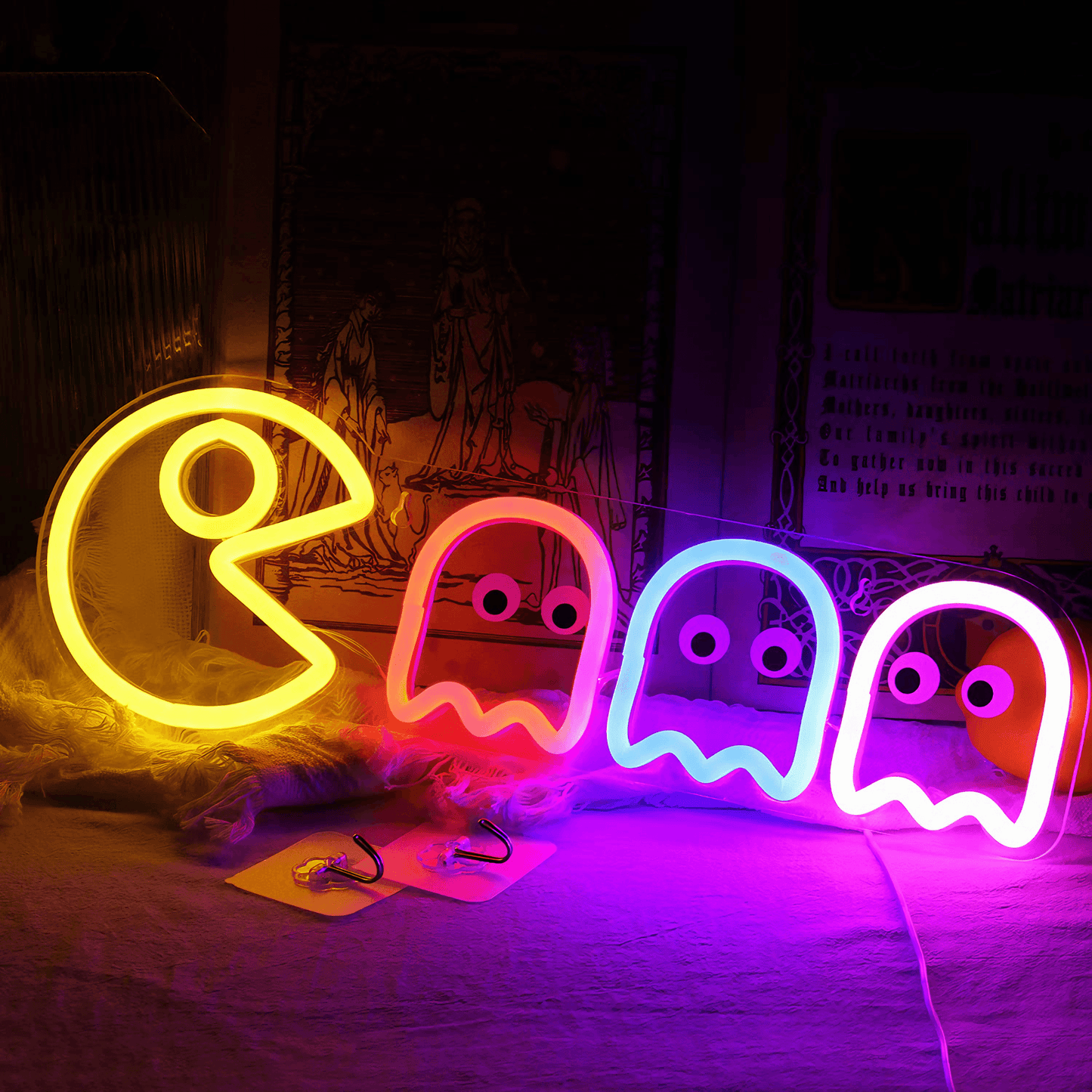 cute Pac-Man Neon Sign from Light grace