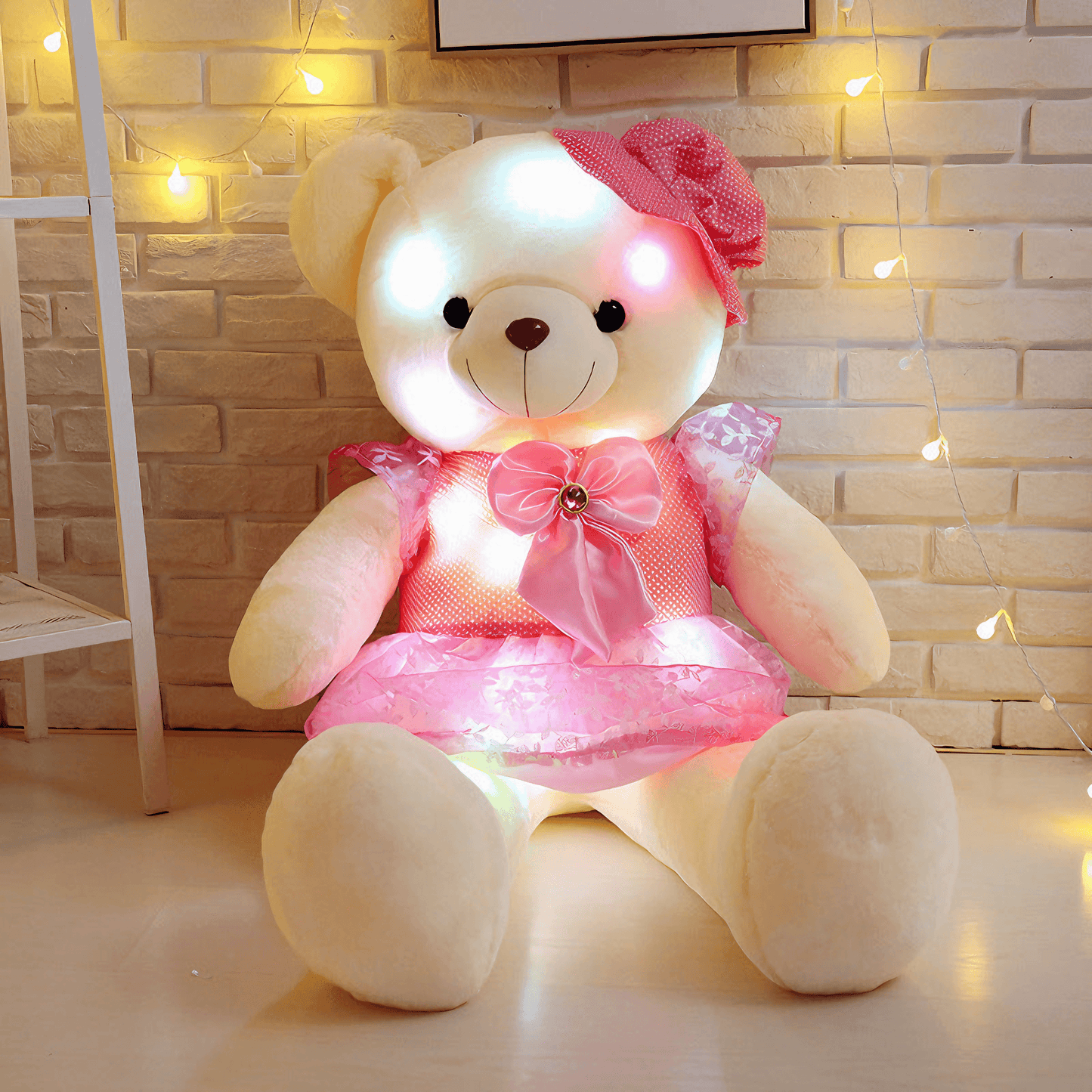 Stylish Glowing Teddy Bear - Pink / 50cm from Light grace