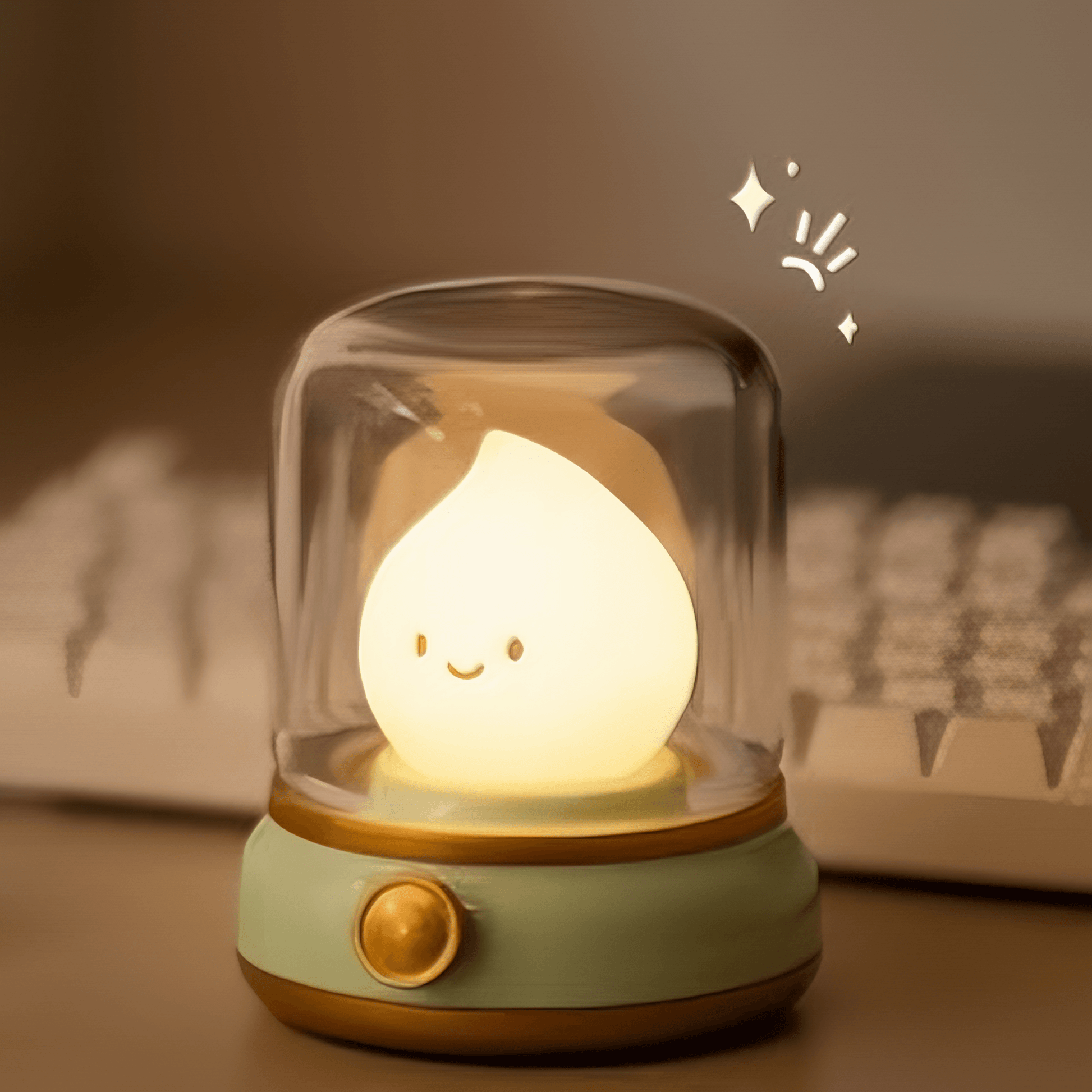 Lightgrace Candle Flame Night Lamp - Green