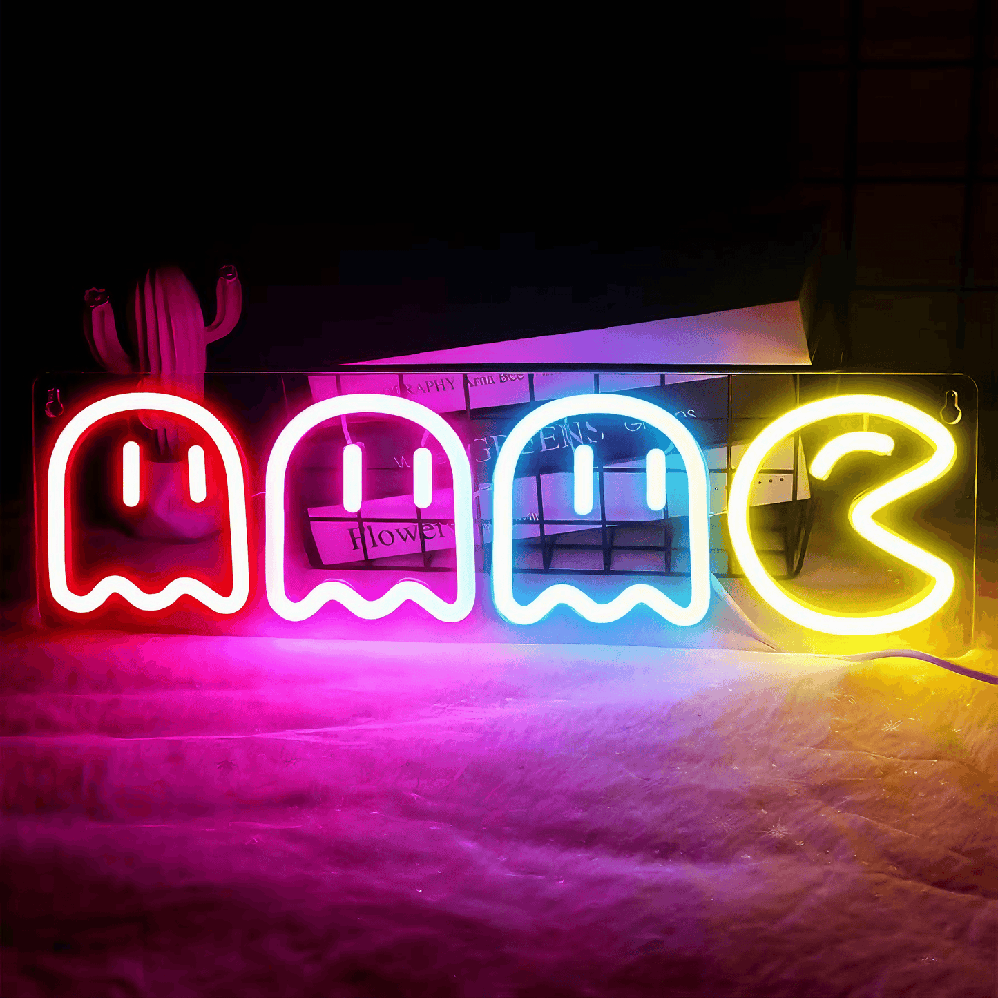 cute Pac-Man Neon Sign from Light grace