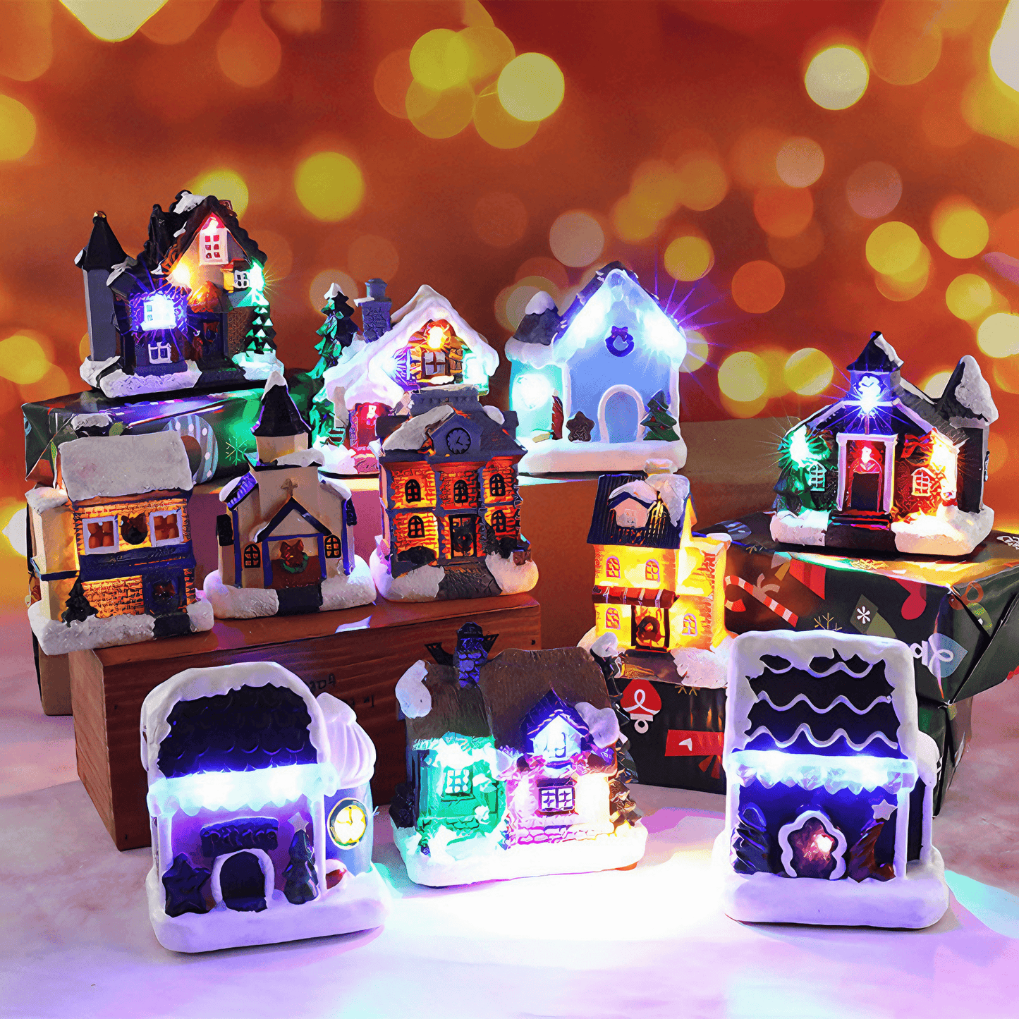 Light Grace Led Christmas Mini Houses - Crystal Chalet