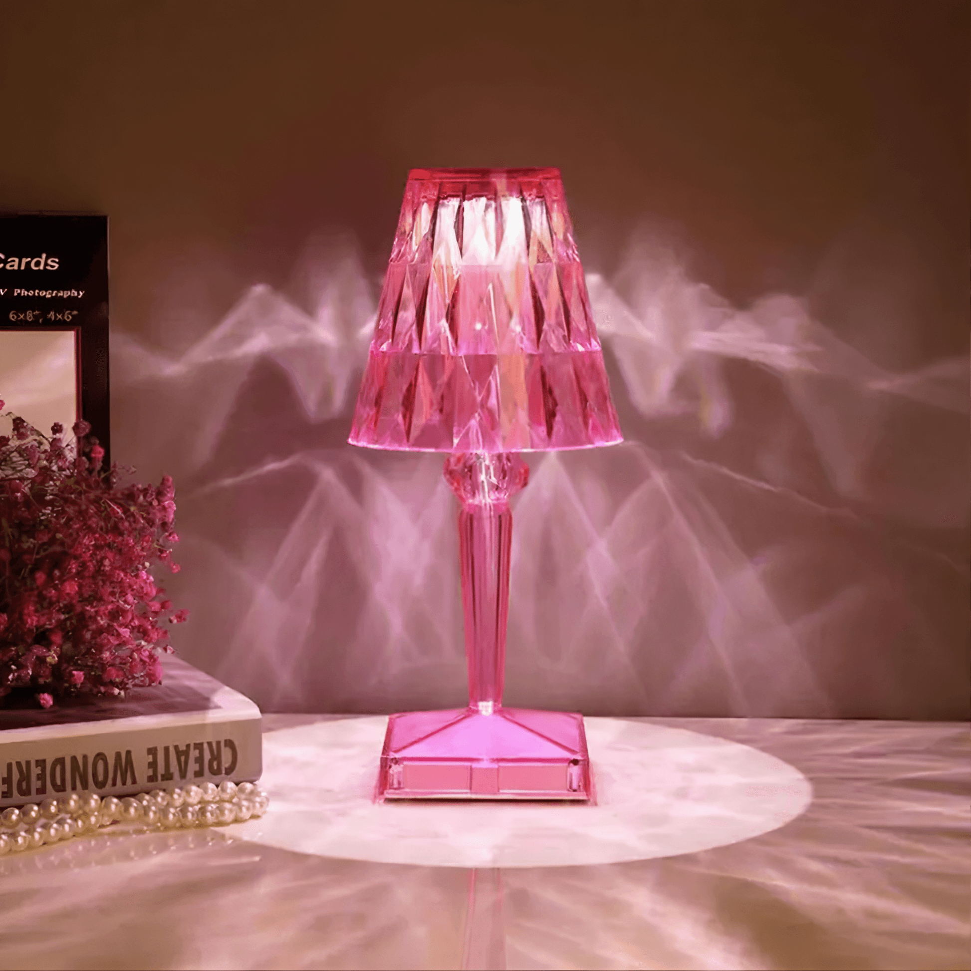 Lightgrace Diamond Table Lamp - Pink