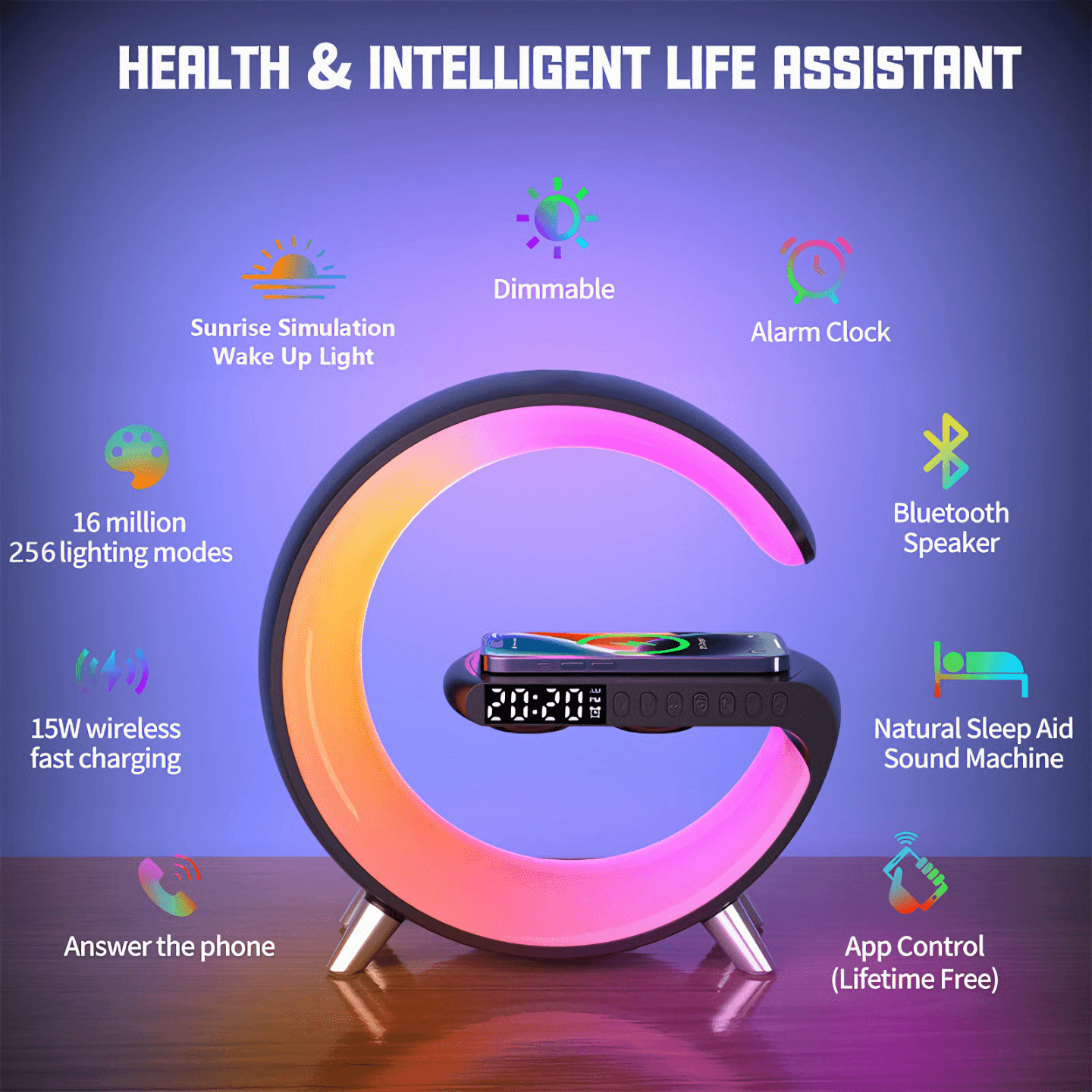 Lightgrace Smart Led Lamp - Black / EU