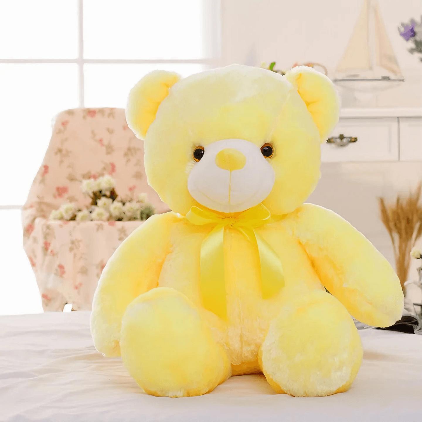 Lightgrace Glowing Teddy Bear - Yellow / 25cm