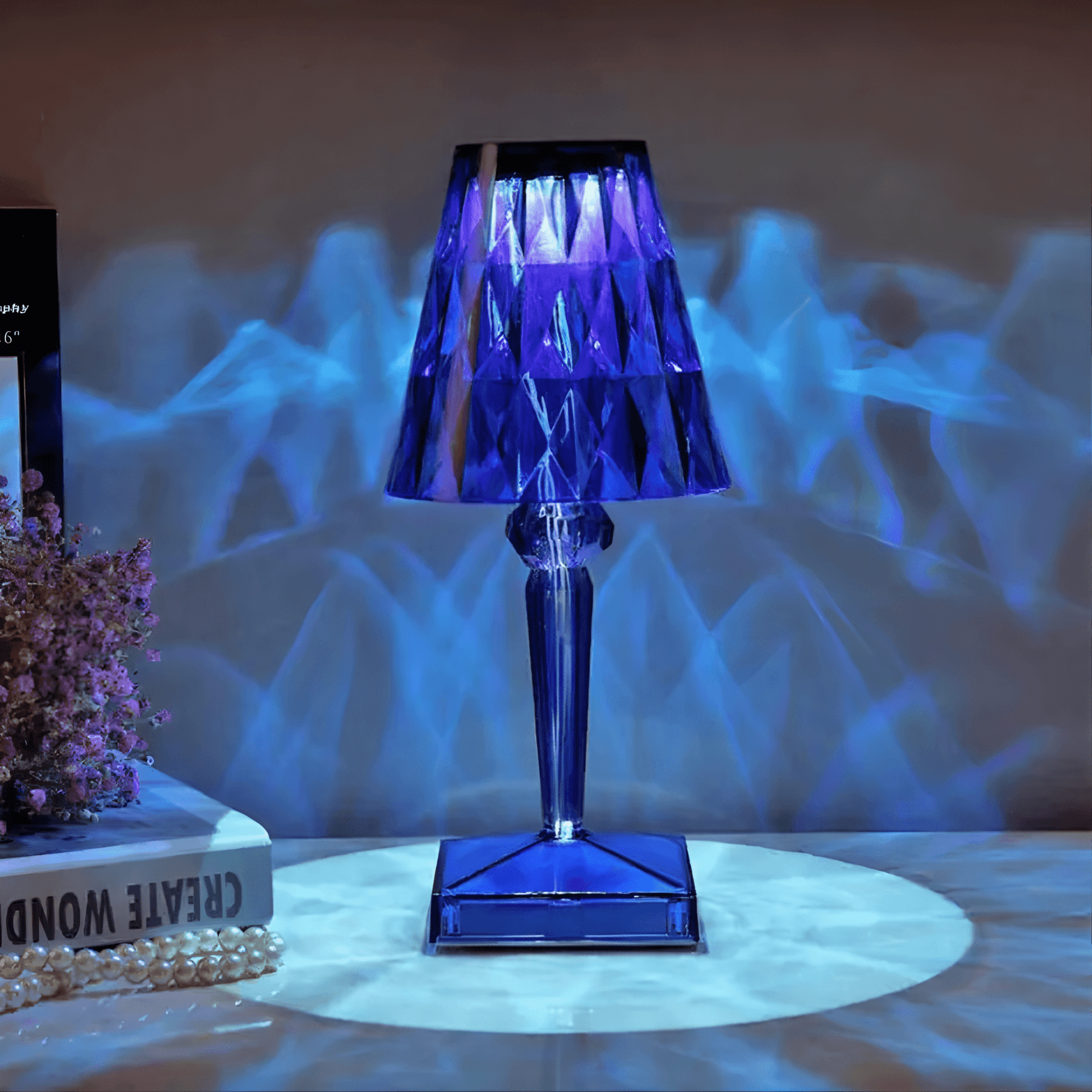 Lightgrace Diamond Table Lamp - Blue