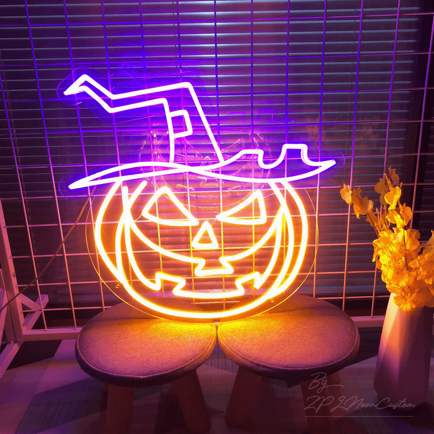 night lights from Light grace Halloween Pumpkin Neon Sign