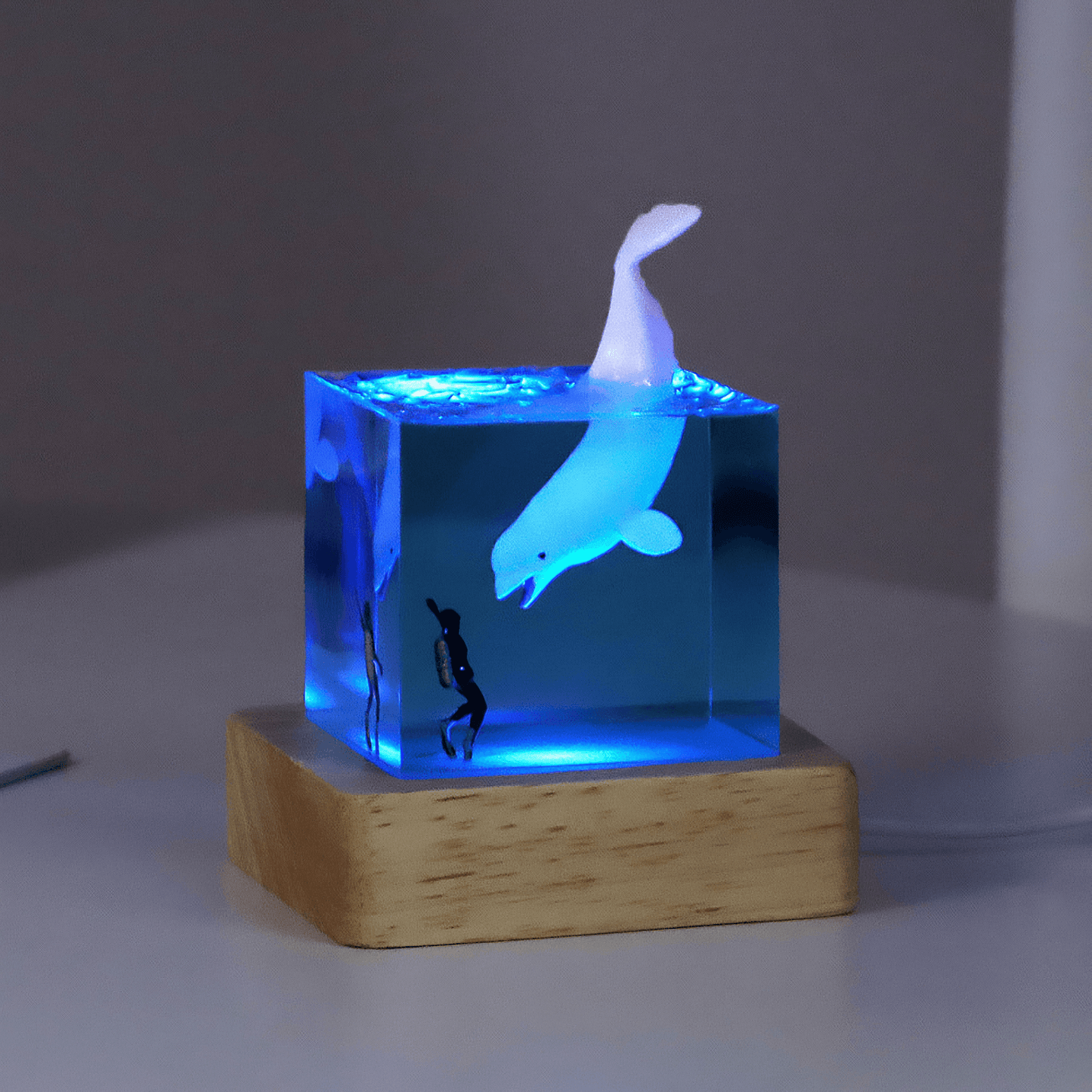 Sea Creative Cube Lamps - whale b from Light grace