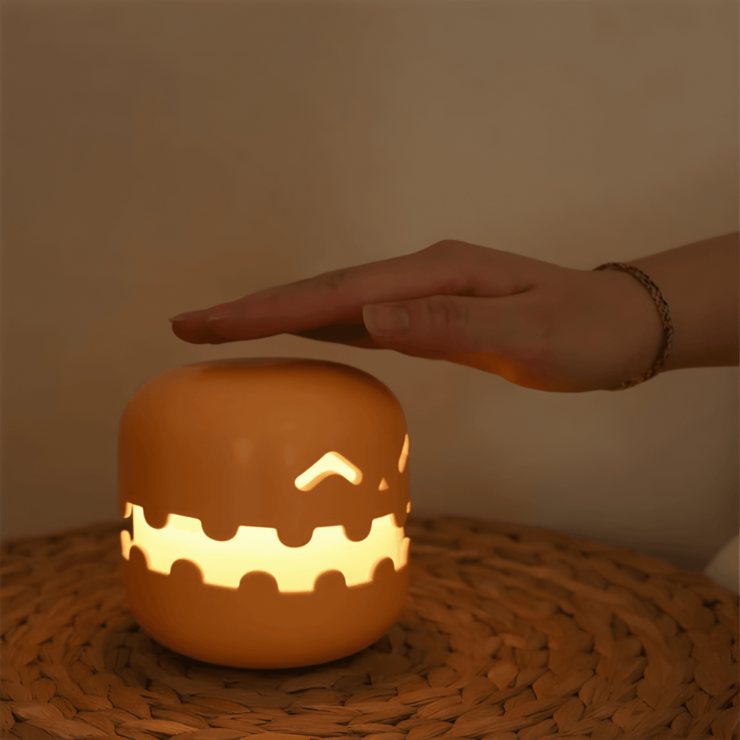 Pumpkin Press Lamp from Light grace in room