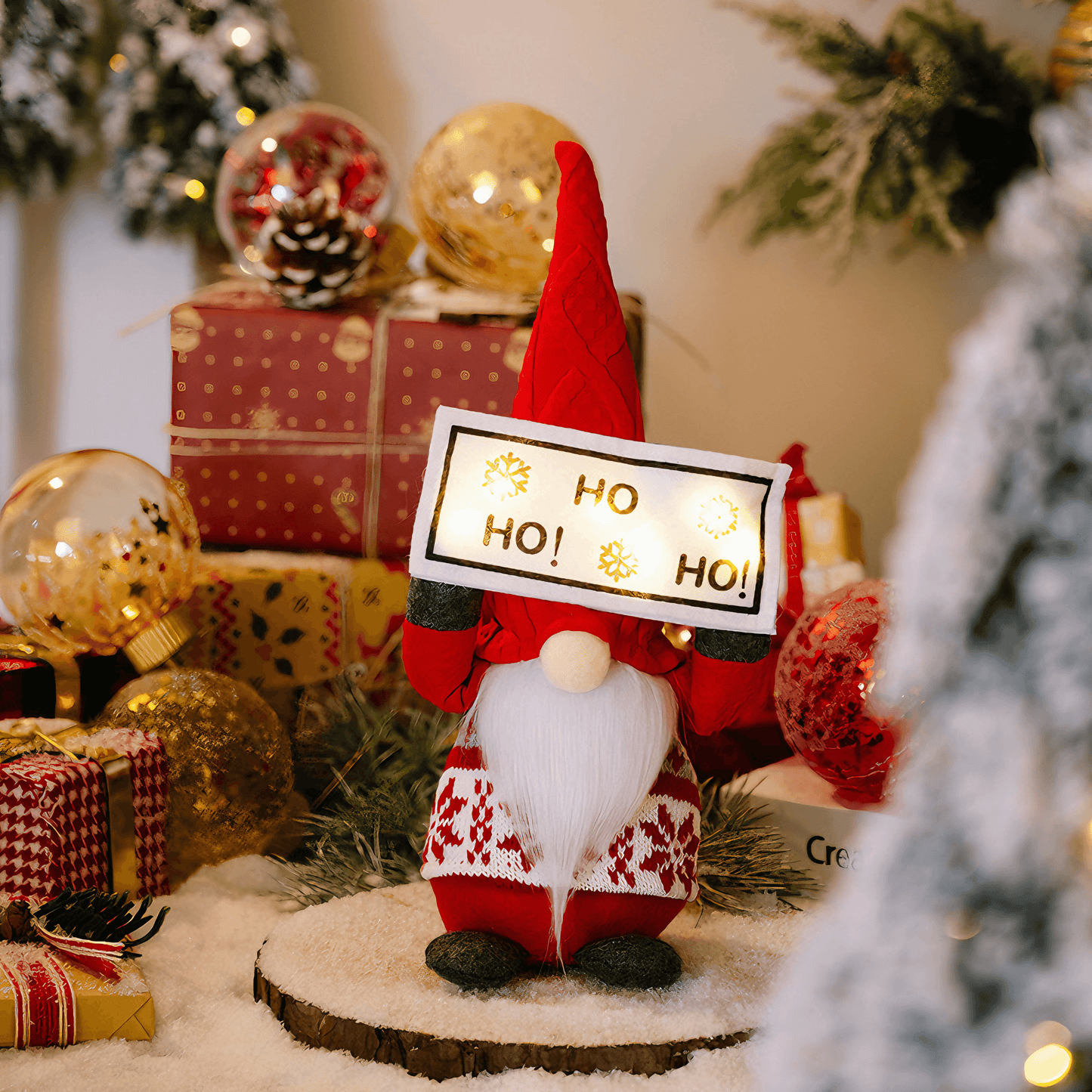 Light Grace Christmas Gnome Dolls - Ho ho ho