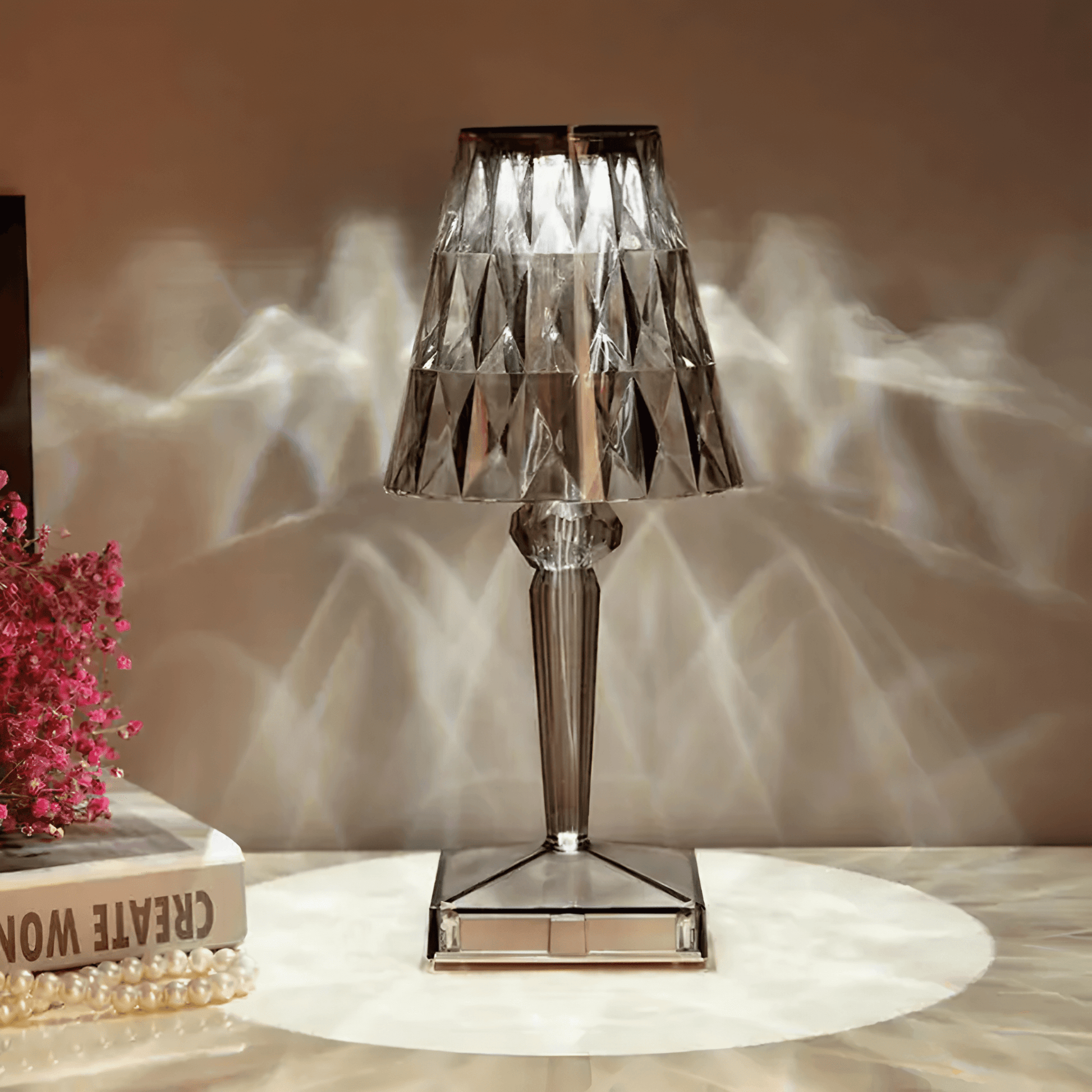 Lightgrace Diamond Table Lamp - Gray