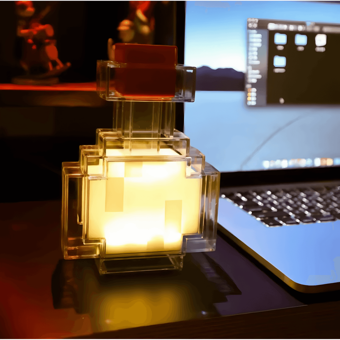 Lightgrace Minecraft Lamps Collection - Blue Cube