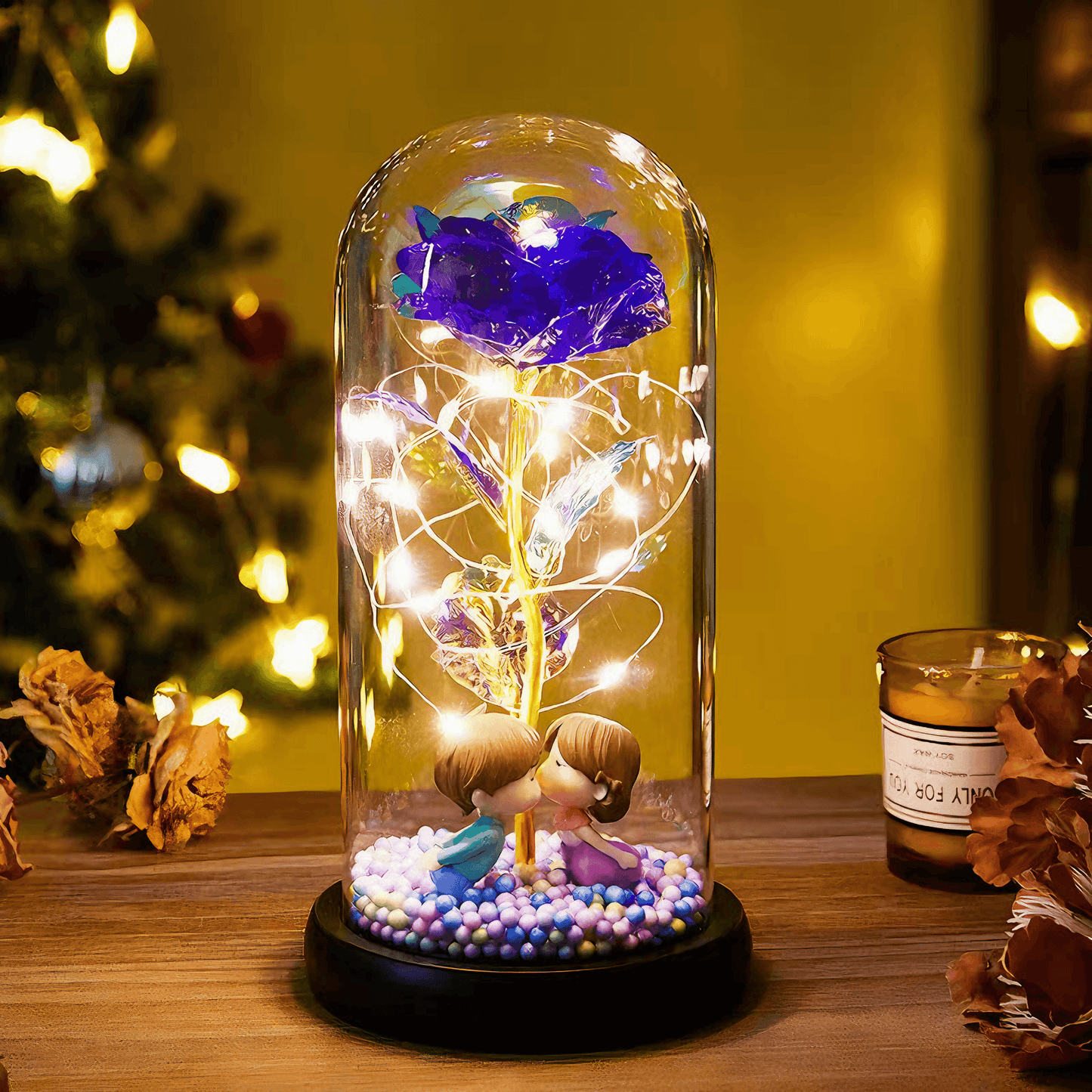 Rose Eternal Kiss Lamp from Light grace in room corner