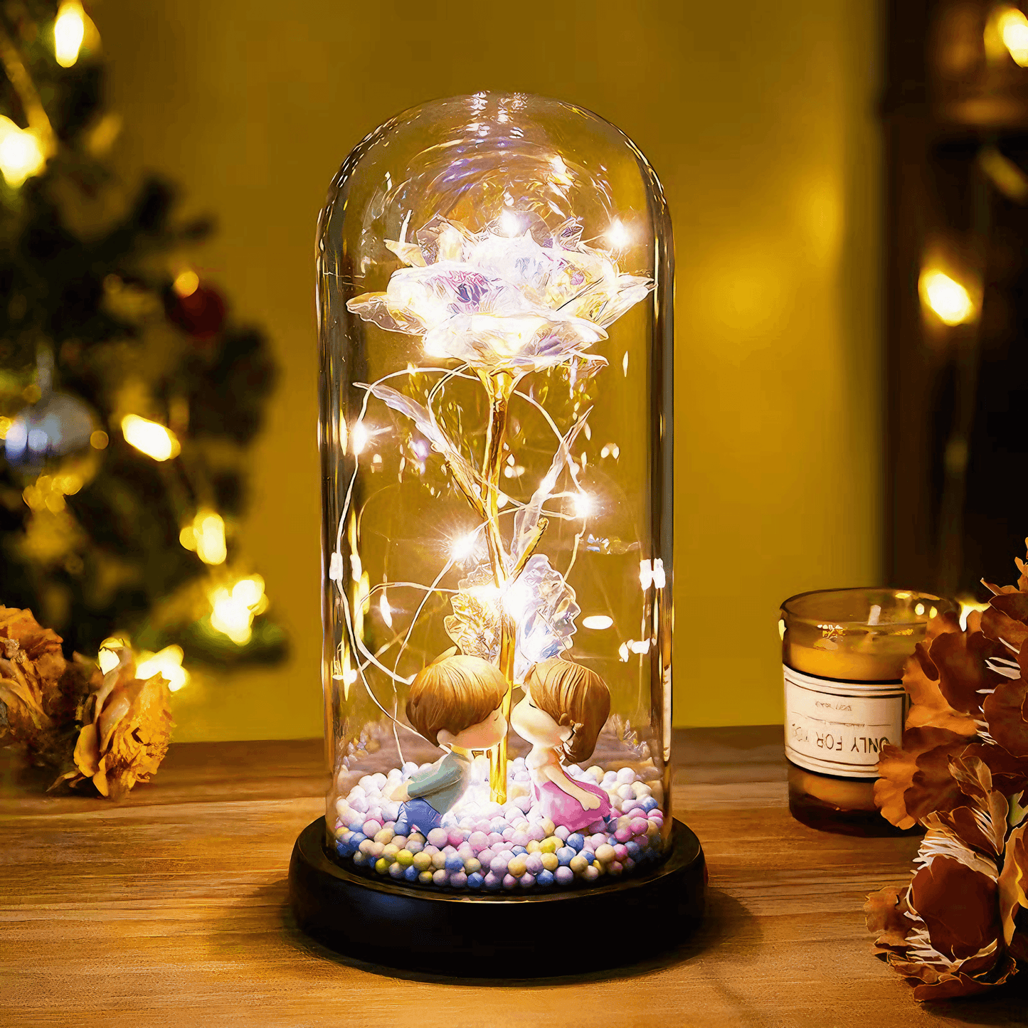 Rose Eternal Kiss Lamp from Light grace in room corner
