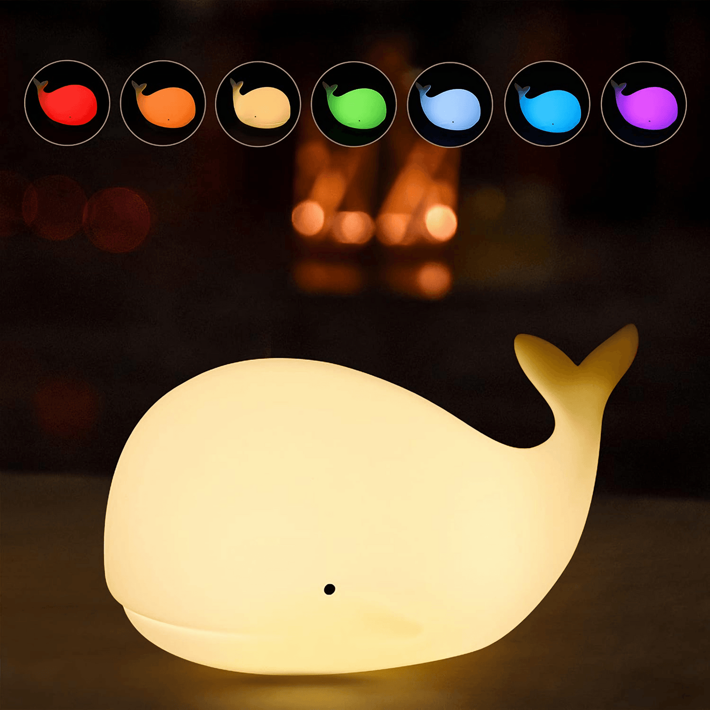 cute Whale Night Light - Default Title from Light grace