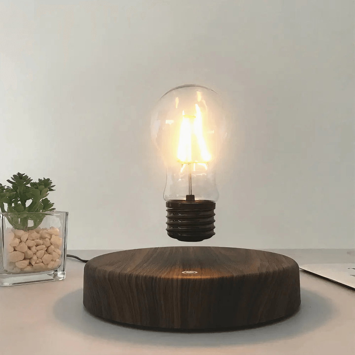 Light grace Levitating Bulb Lamp in bedroom