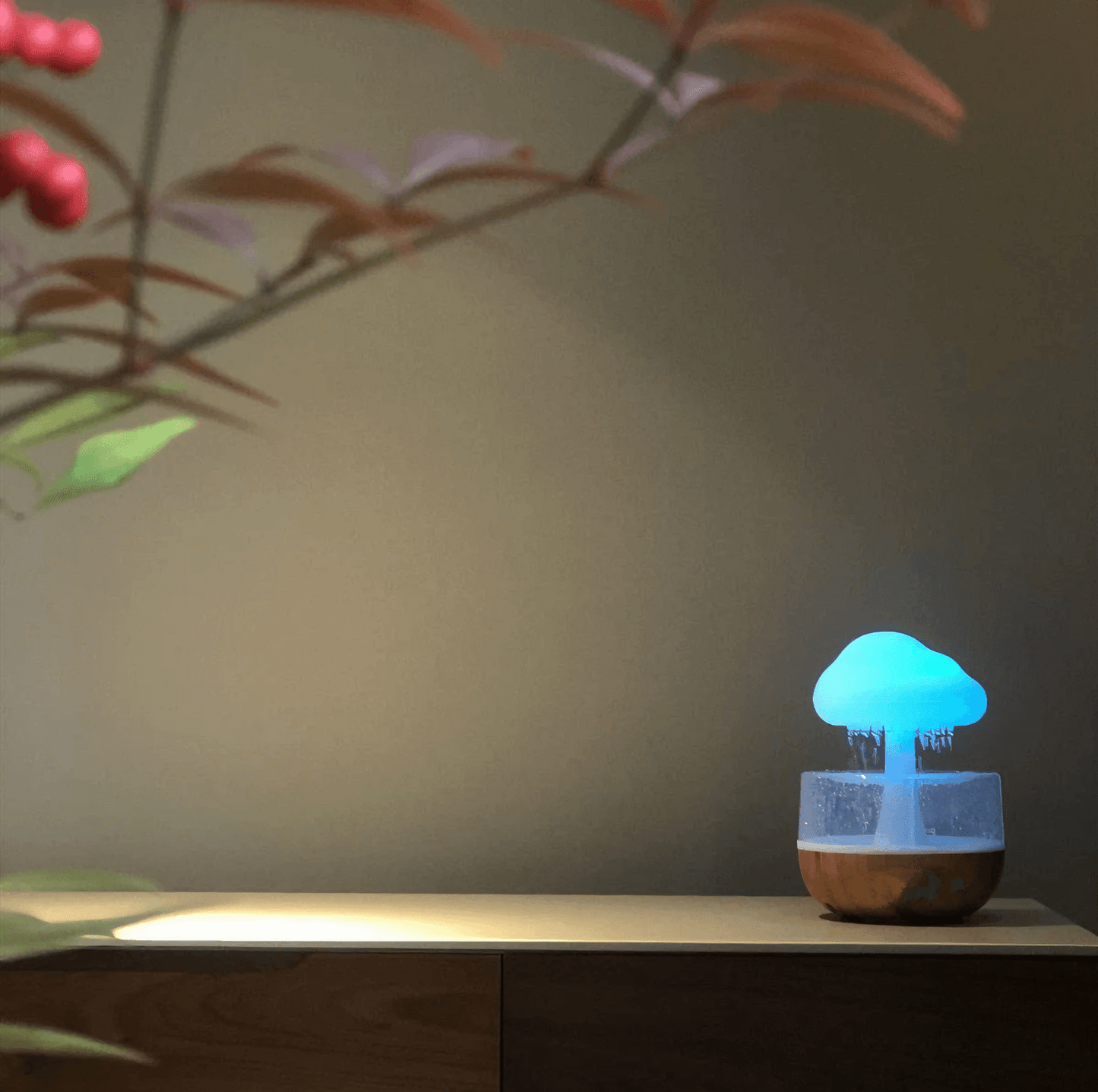 Rain Cloud Humidifier from Light grace in room corner