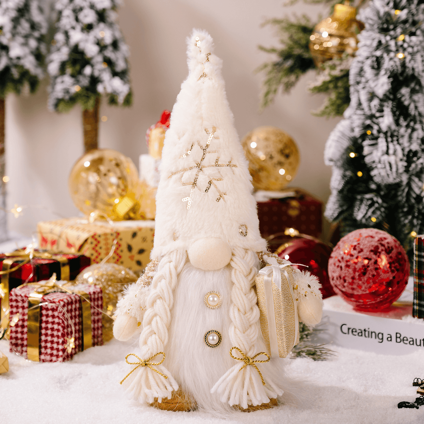 Light Grace Christmas Gnome Dolls - Frosty