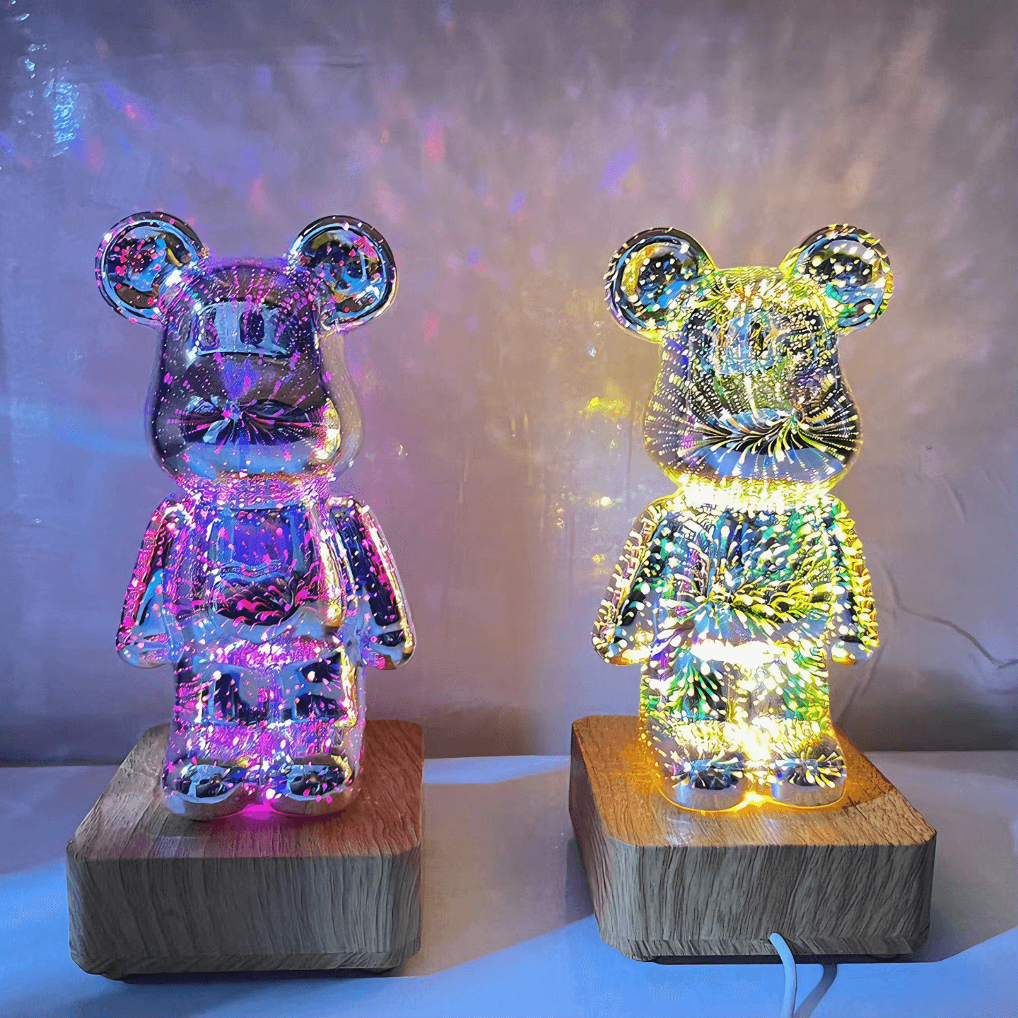 Light grace Fireworks Bear Lamp night lights