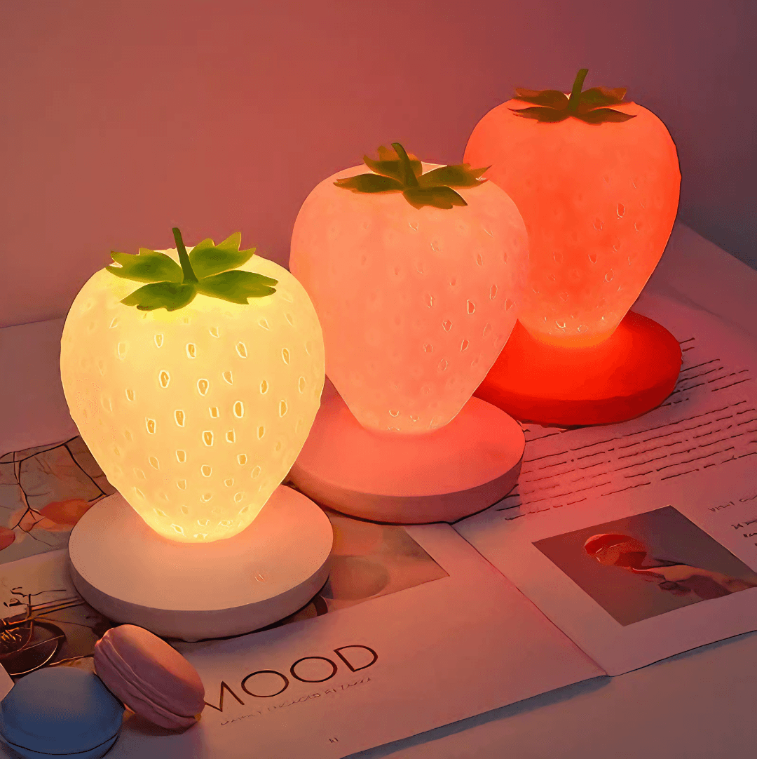Lightgrace Strawberry Night Lamp - Pink