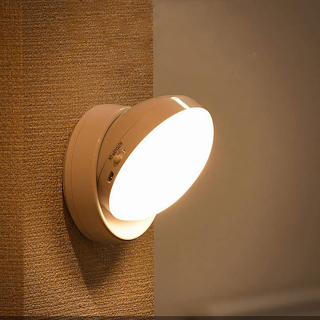 Rotating Led Sensor Lamp from Light grace in room corner