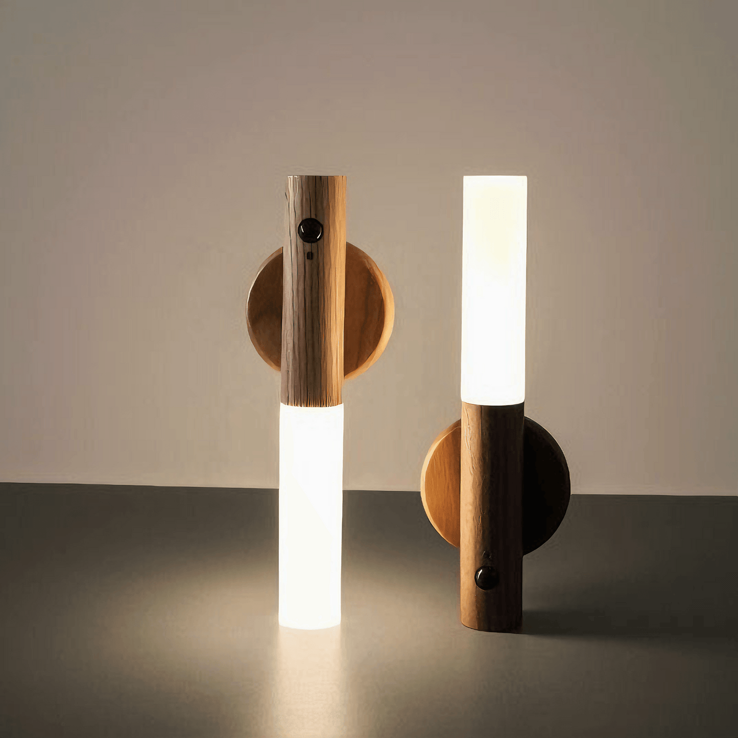 Wood Wireless Wall Lamp from Light grace