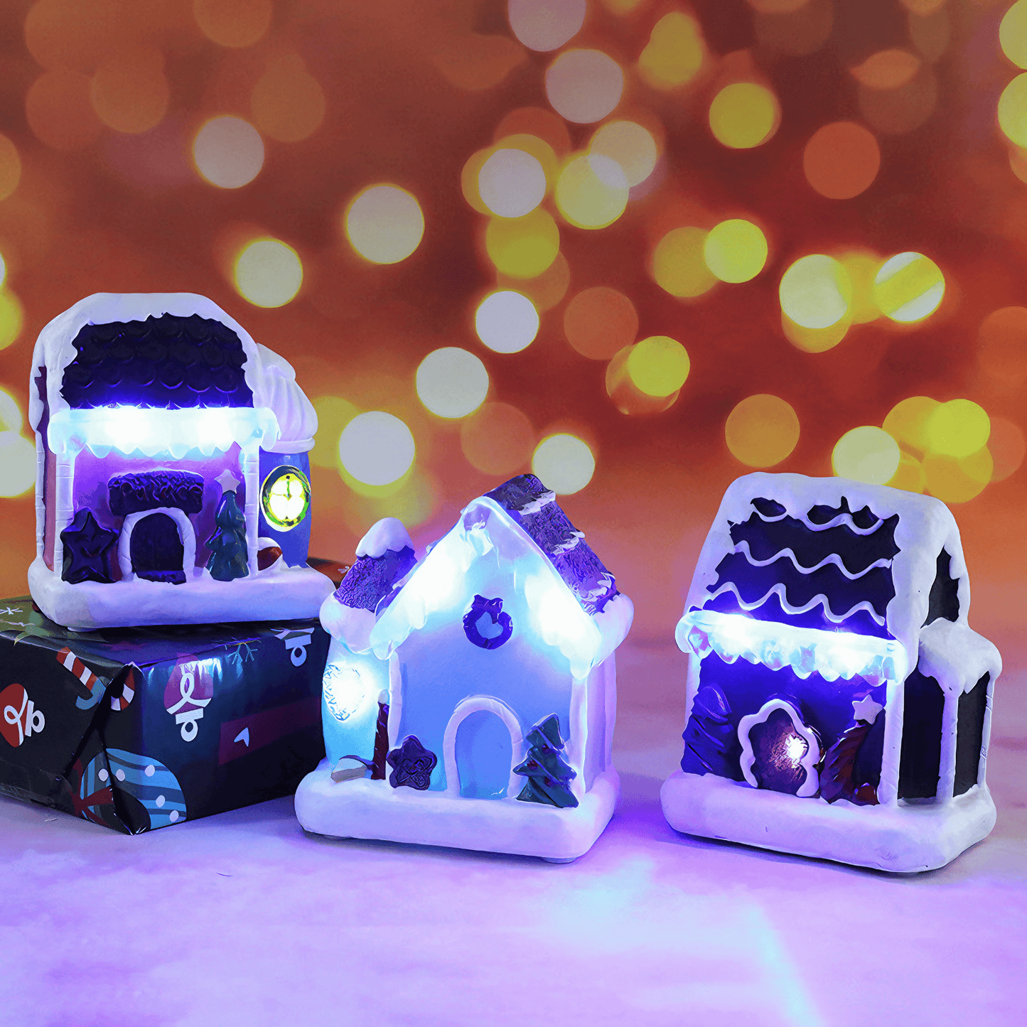 Light Grace Led Christmas Mini Houses - Crystal Chalet