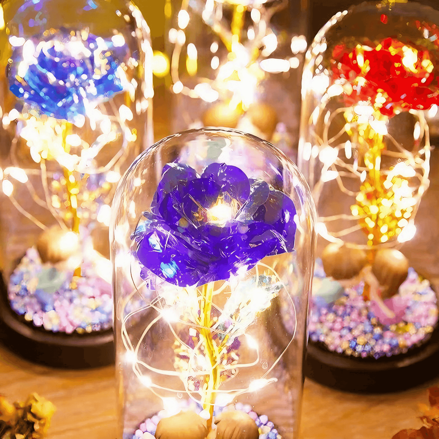 Rose Eternal Kiss Lamp from Light grace in room corner