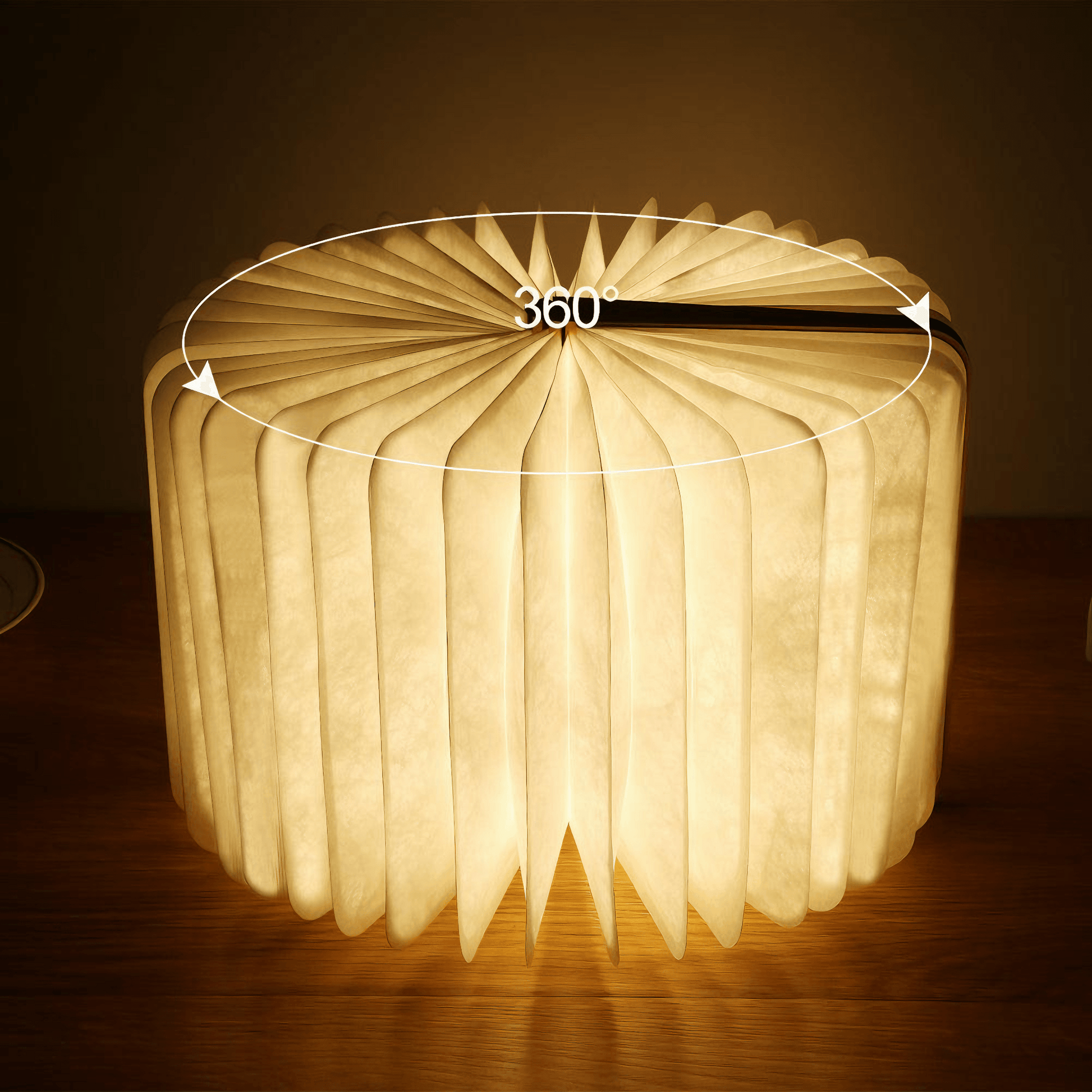 Lightgrace Wooden Folding Book Lamp