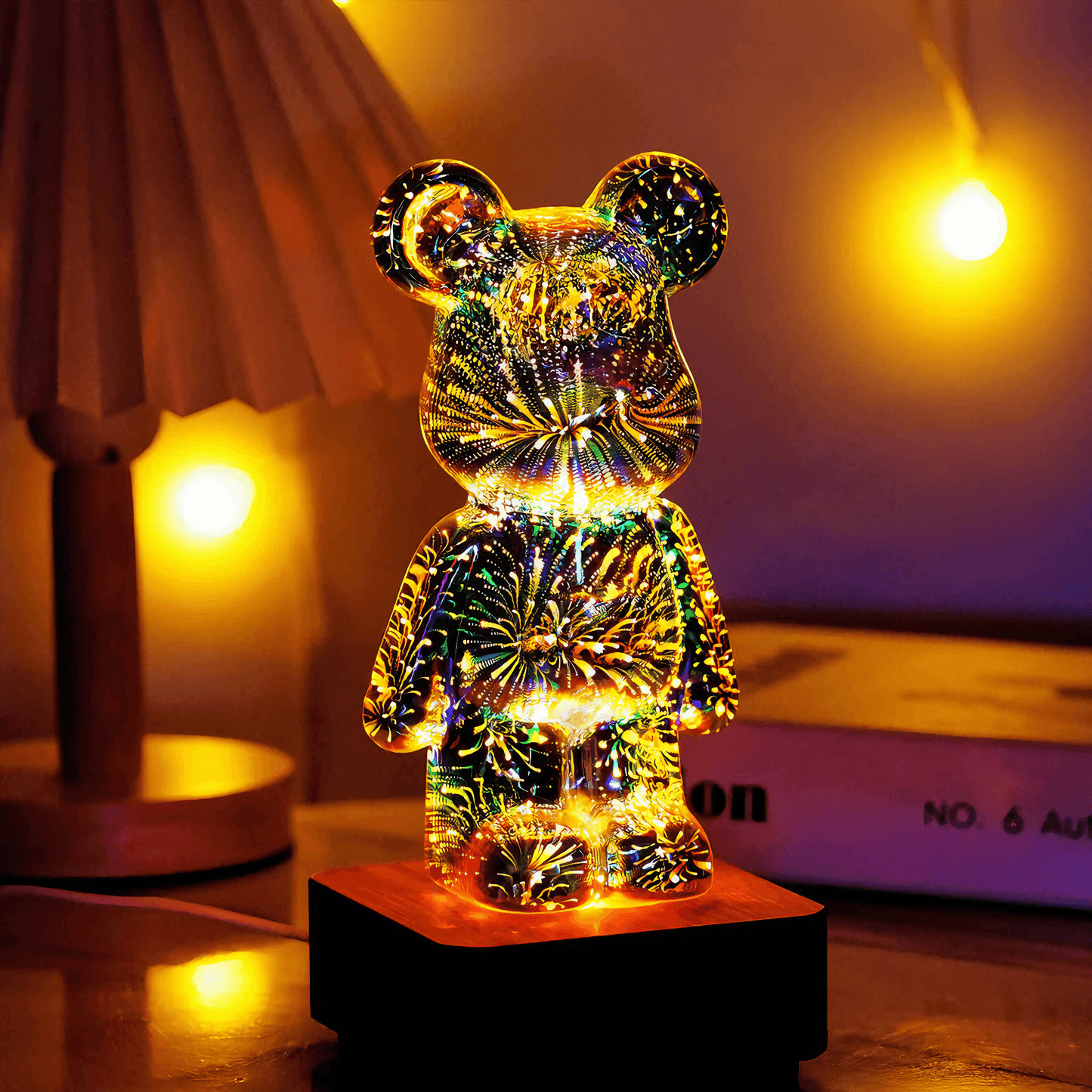 Light grace Fireworks Bear Lamp night lights