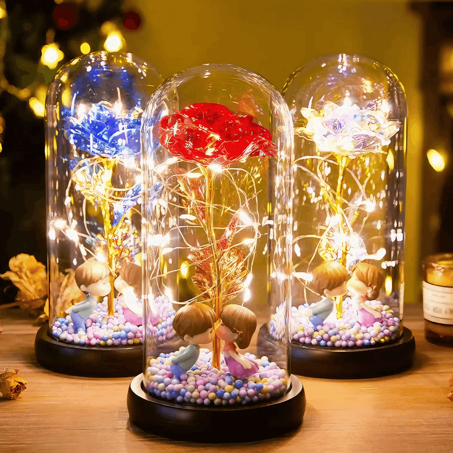 Rose Eternal Kiss Lamp from Light grace in room corner