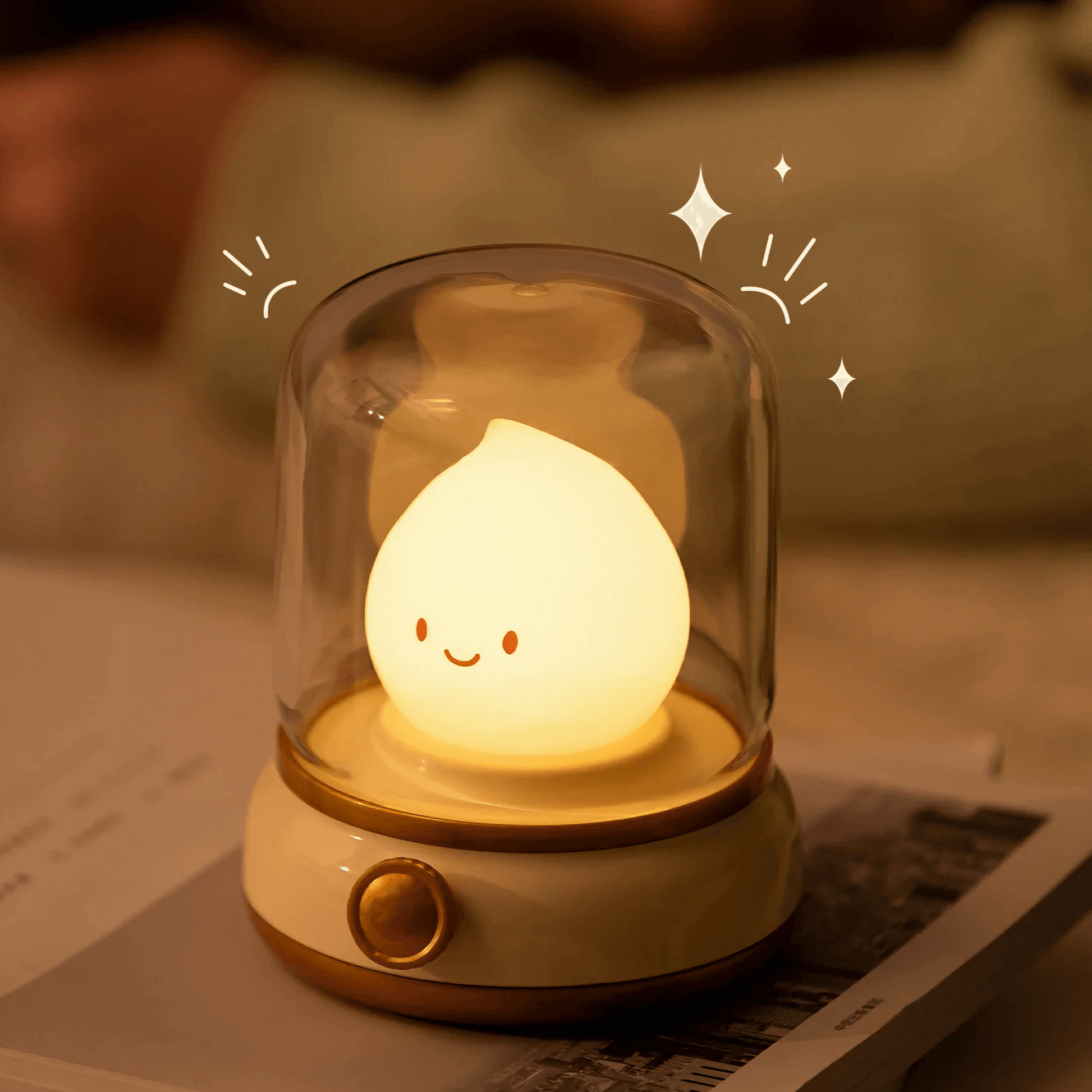 Lightgrace Candle Flame Night Lamp - White