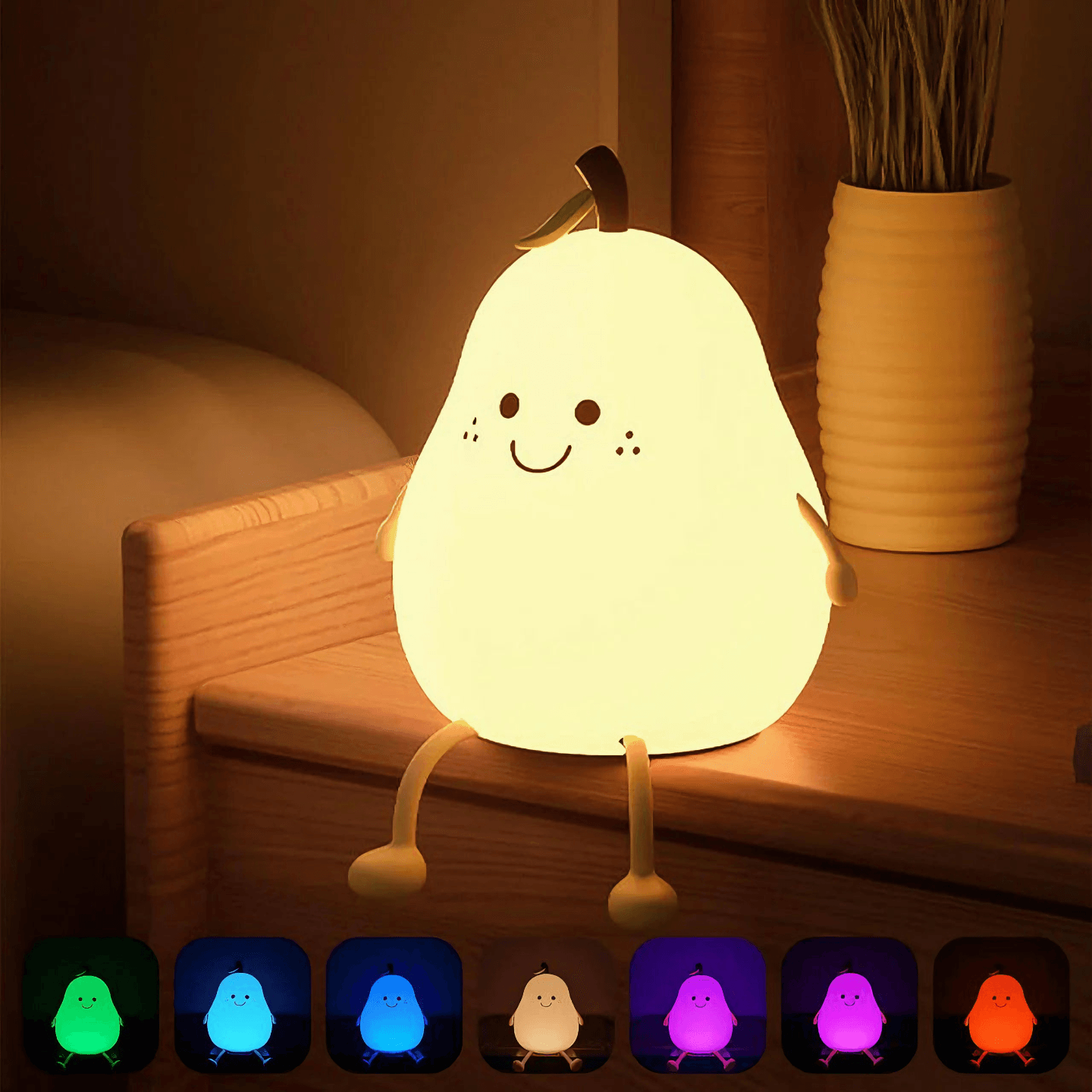 Pear Night Lamp from Light grace in room
