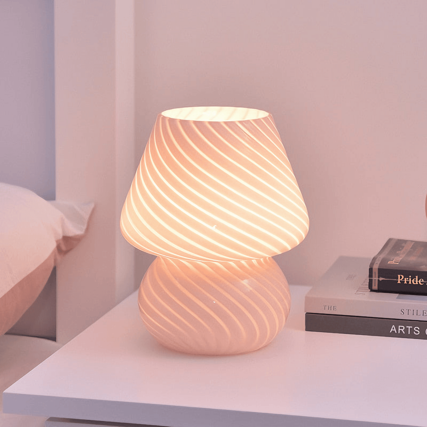 Light grace cute Mushroom Bed Lamp - White / EU