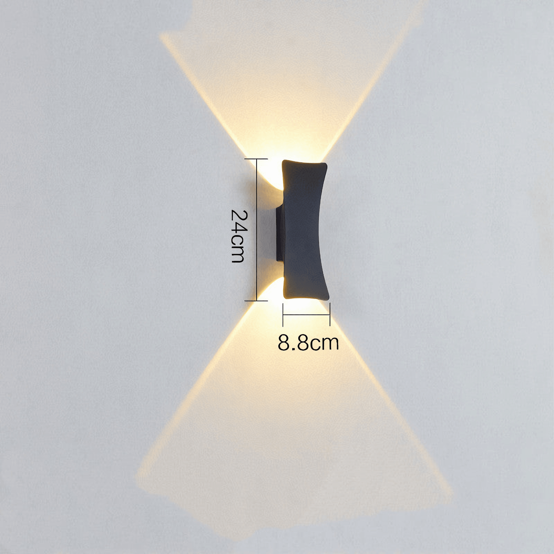 Lightgrace Outdoor Wall Lamp - Black / Neutral Light