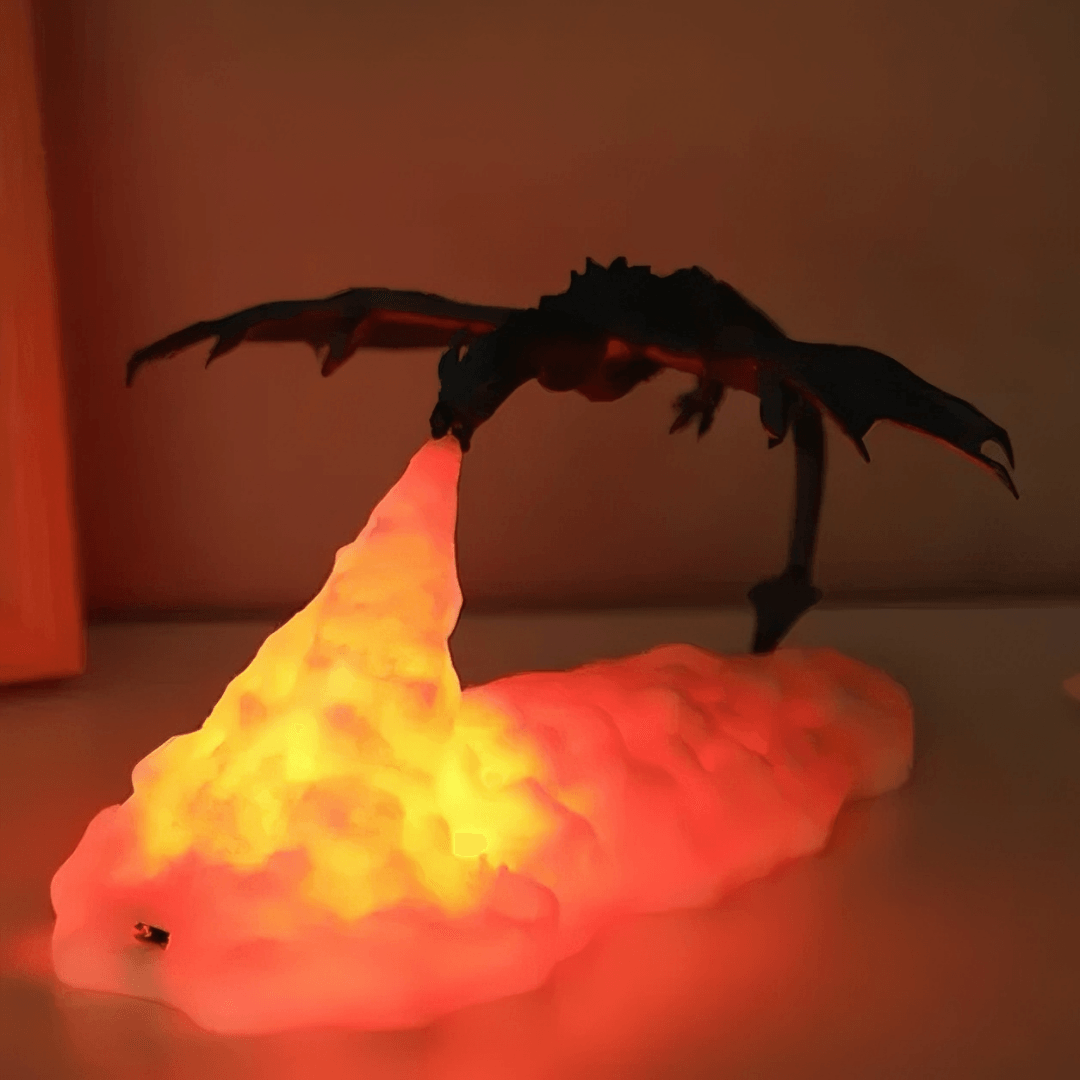 Dragon Flames Desk Lamp - Light Grace