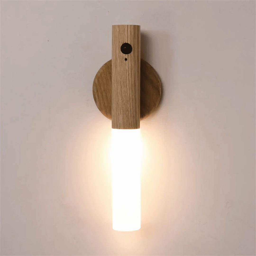 Wood Wireless Wall Lamp from Light grace