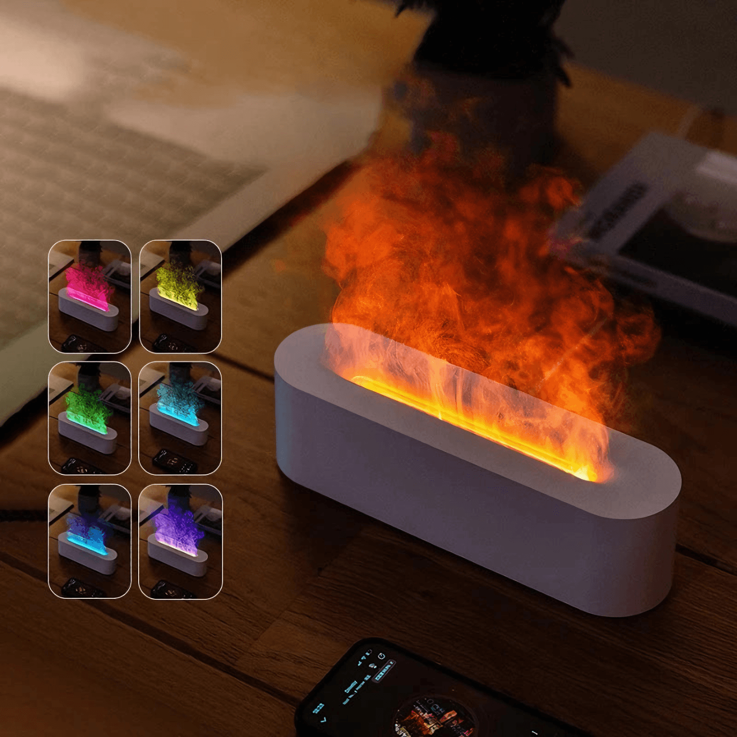 Lightgrace Fire Flame Humidifier 2 - Black