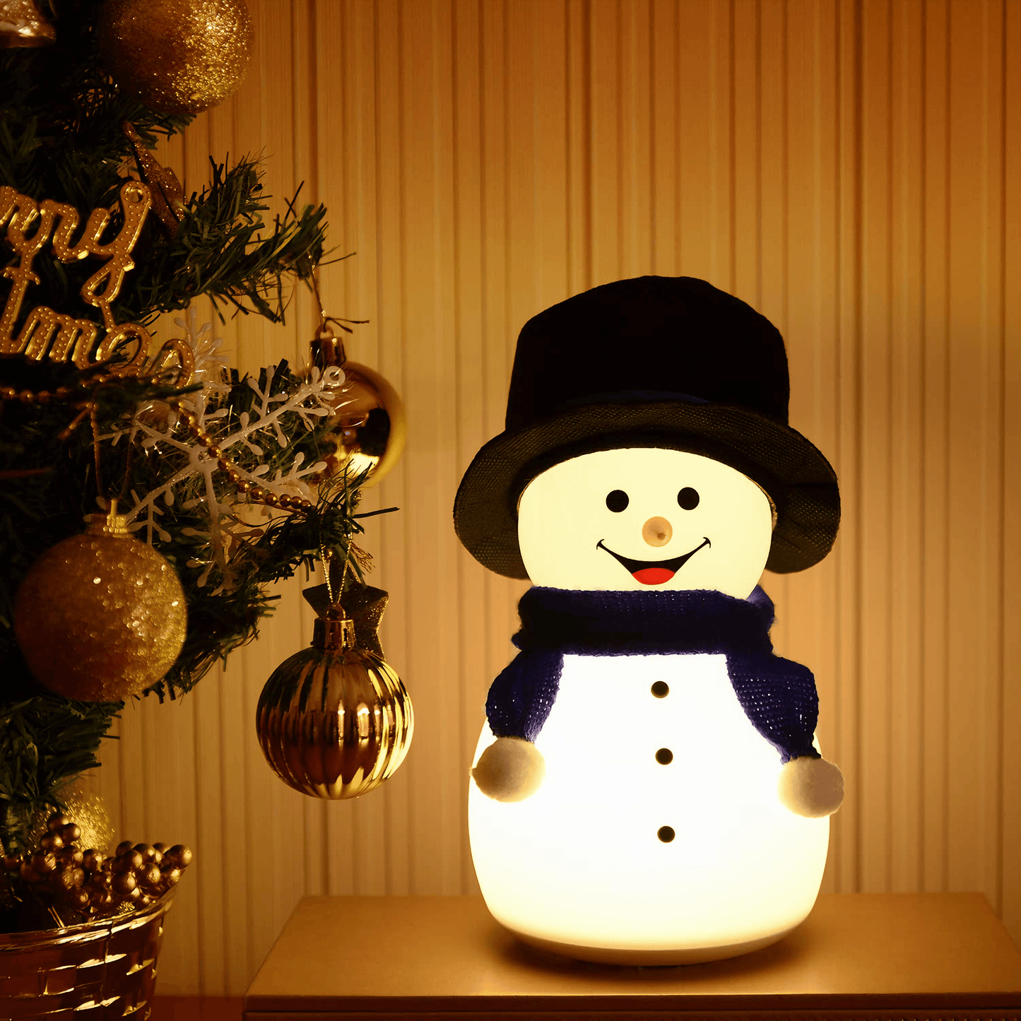 Snowman Night Lamp - Red from Light grace