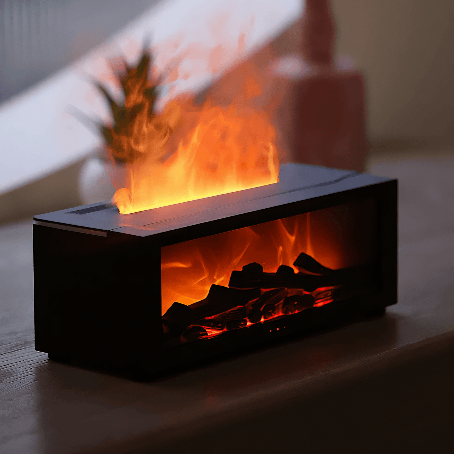 Lightgrace Fireplace Flame Humidifier - Black