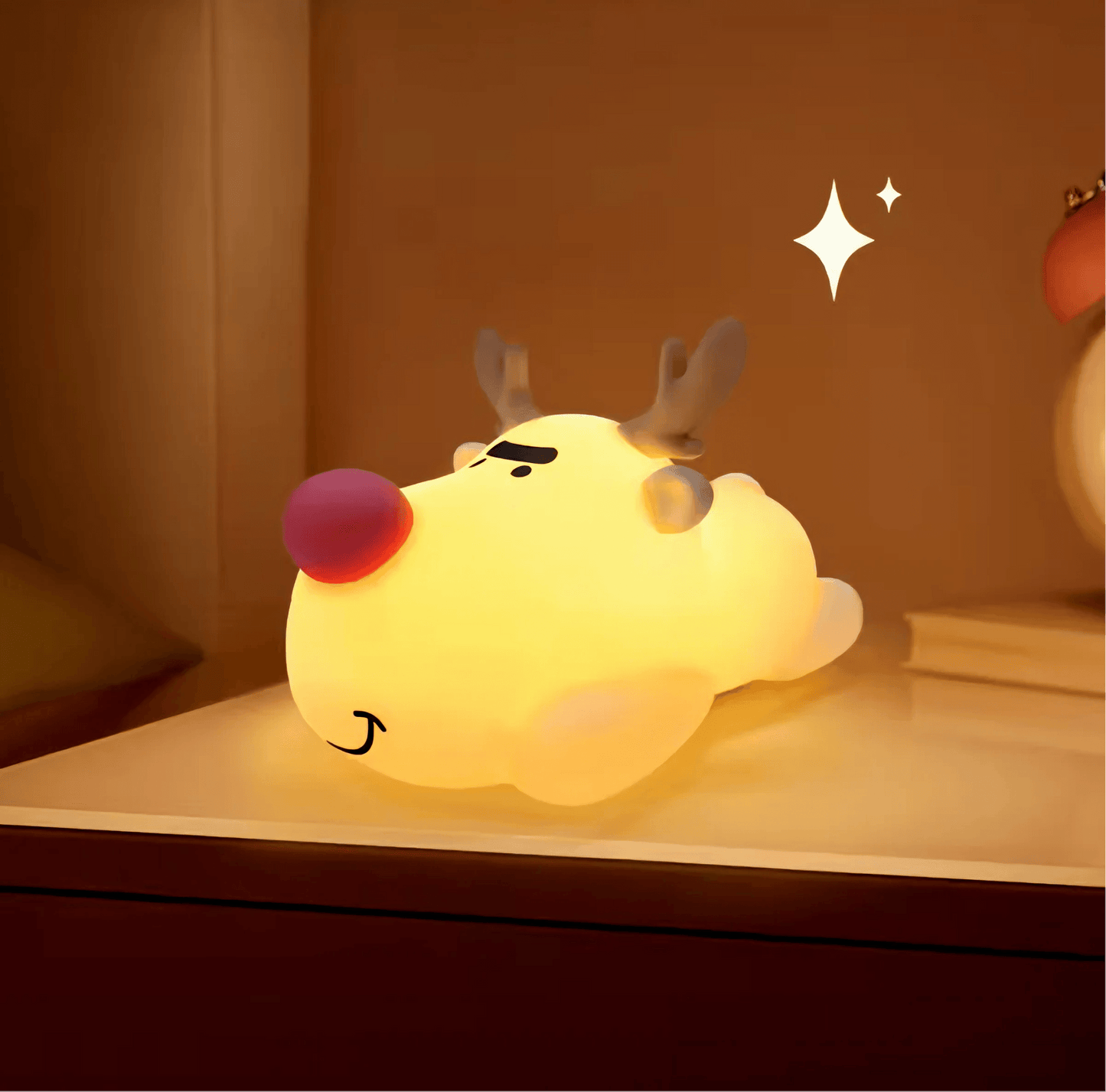 Reindeer Night Light from Light grace in room corner