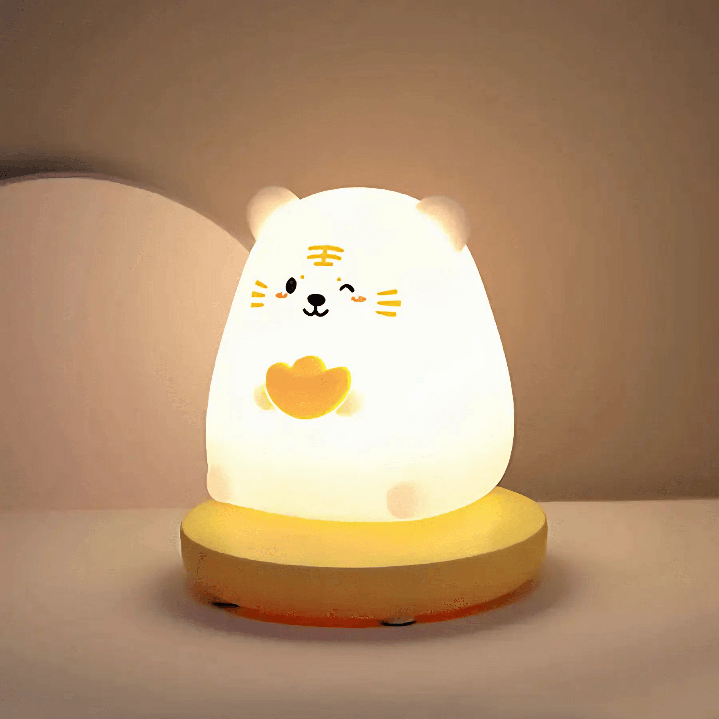 Light grace Cute Animal Night Lamp glowing in dark room