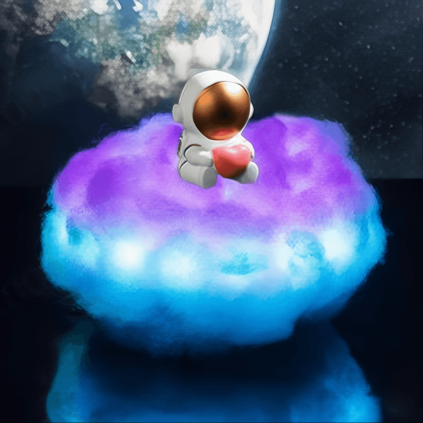 Light grace Cloud Astronaut Lamp