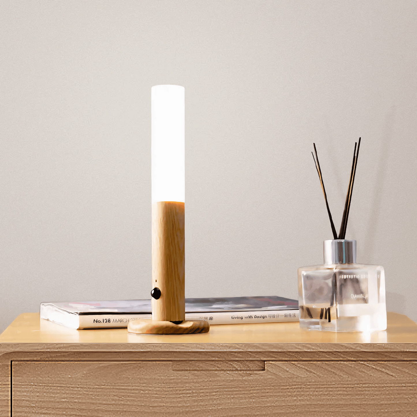 Wood Wireless Wall Lamp from Light grace