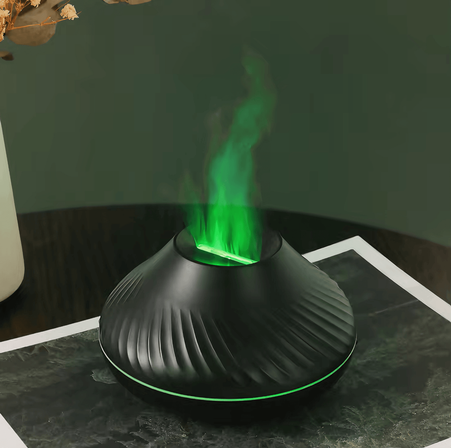 cute Volcanic Flame Diffuser - Black from Light grace